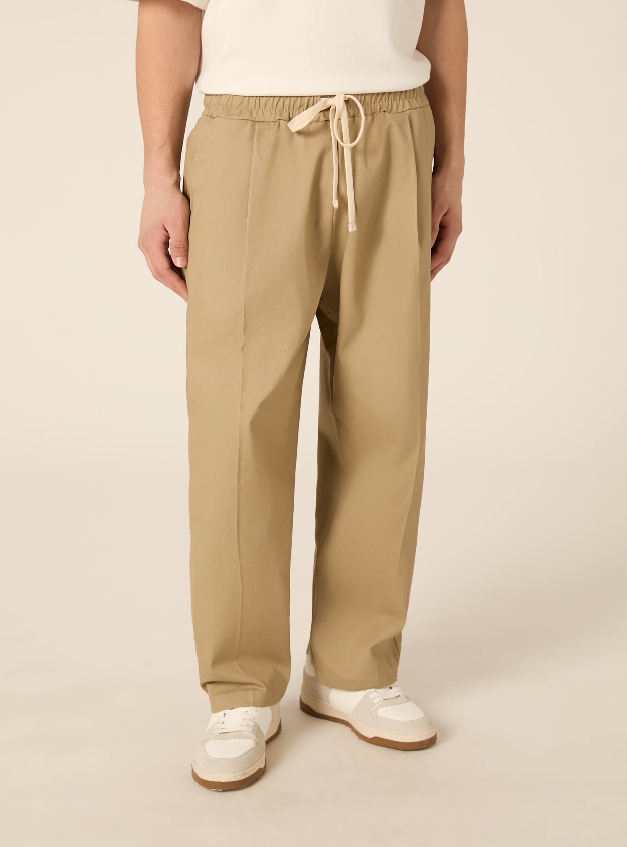 Balloon-fit trousers, BG2 BEIGE MEDIUM