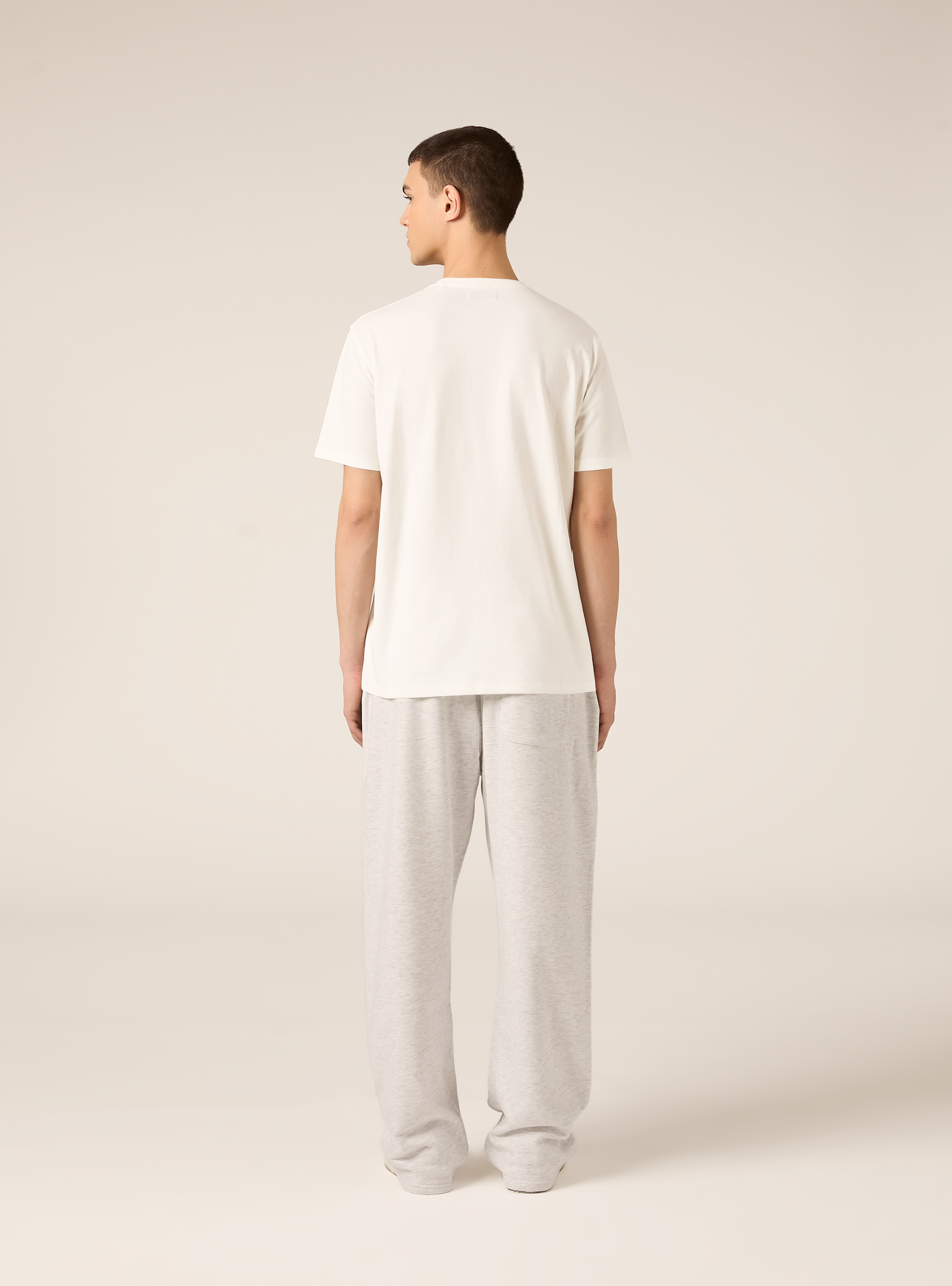 Basic Baumwoll T-Shirt, WH2 WHITE