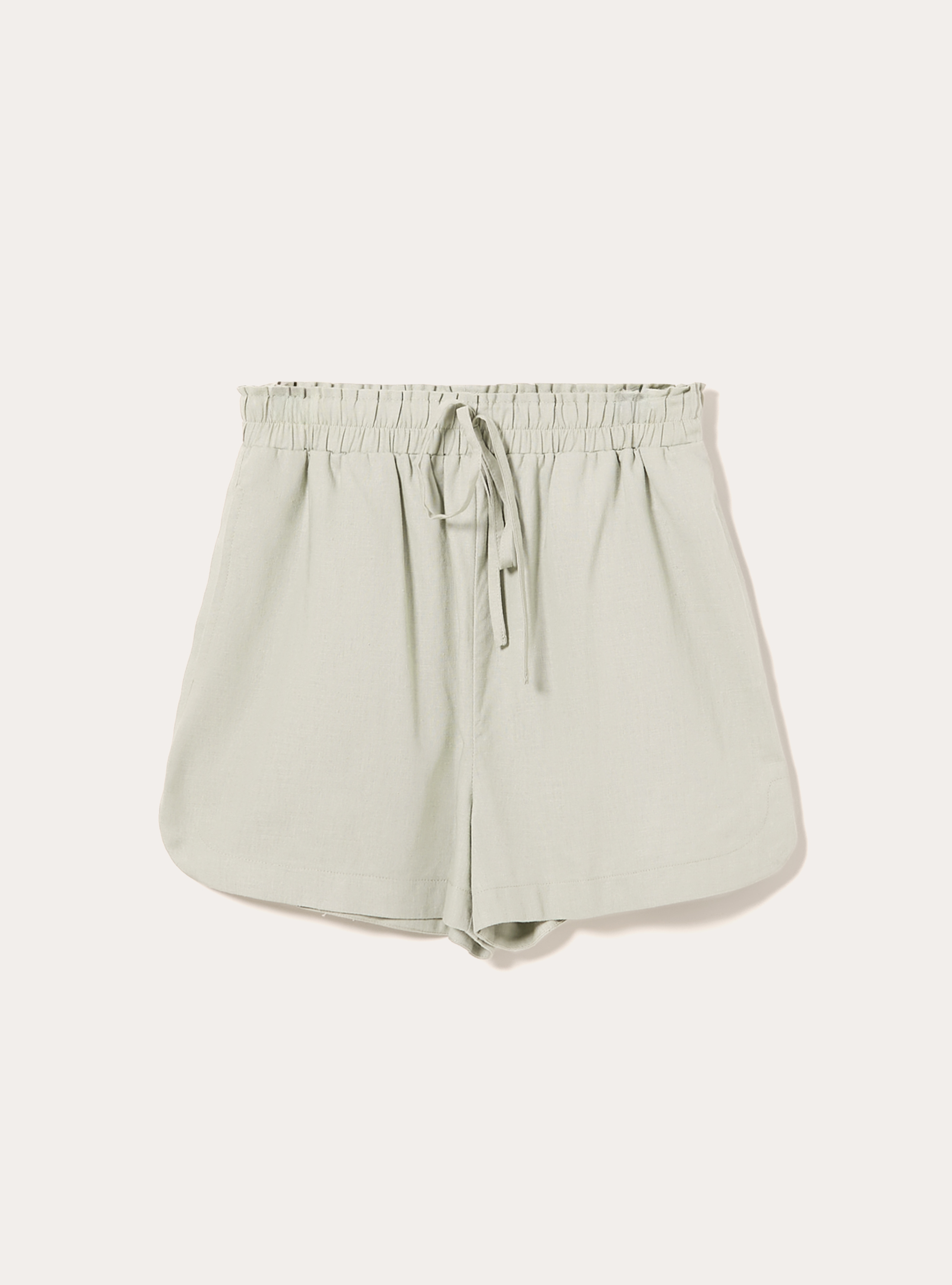 Shorts in misto lino, SALVIA CHIARO