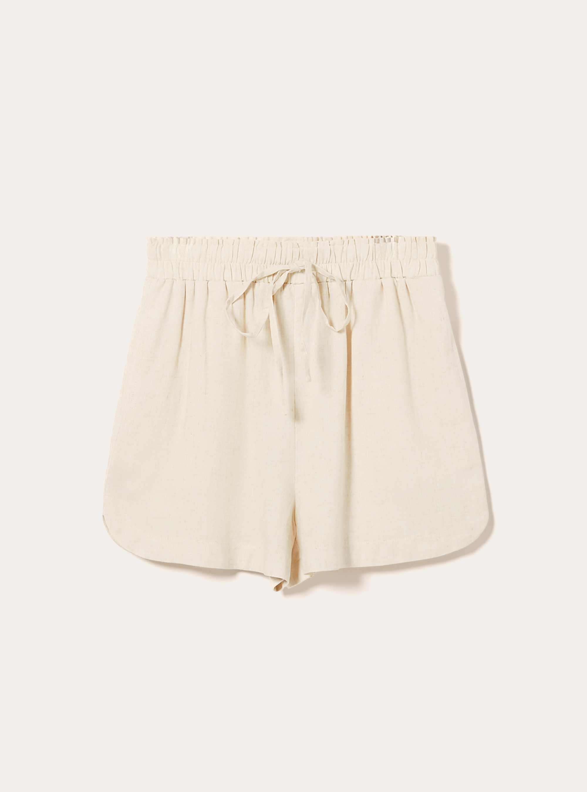 Short en lin, MBG3 BEIGE MEL LIGHT