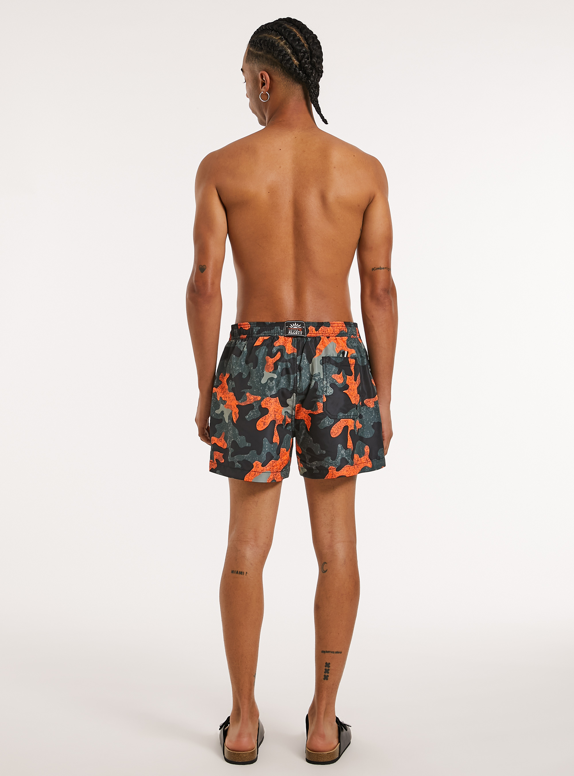 Camouflage-Badehose, BK1 BLACK