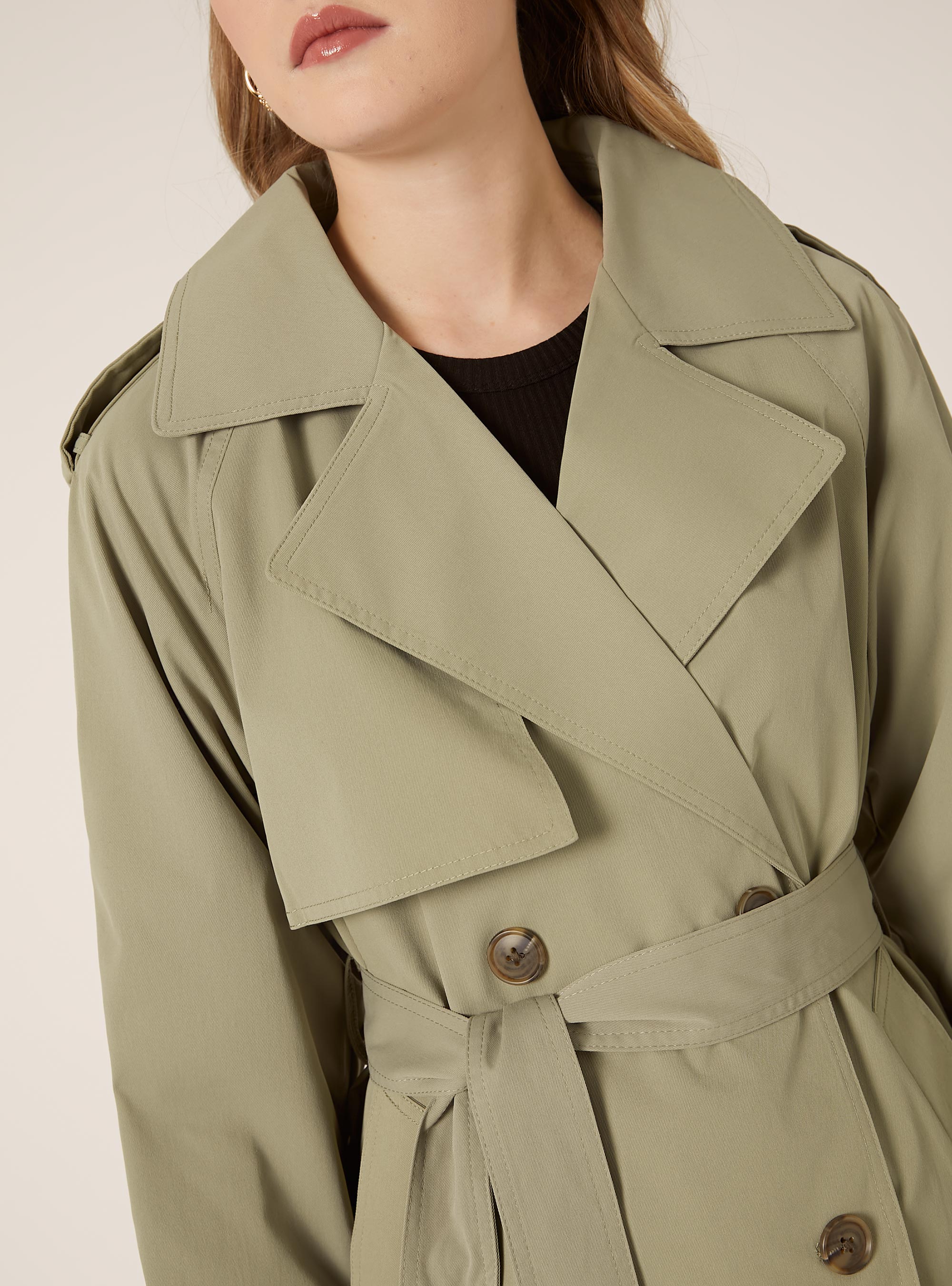 Trench court en twill, KY3 KAKY LIGHT