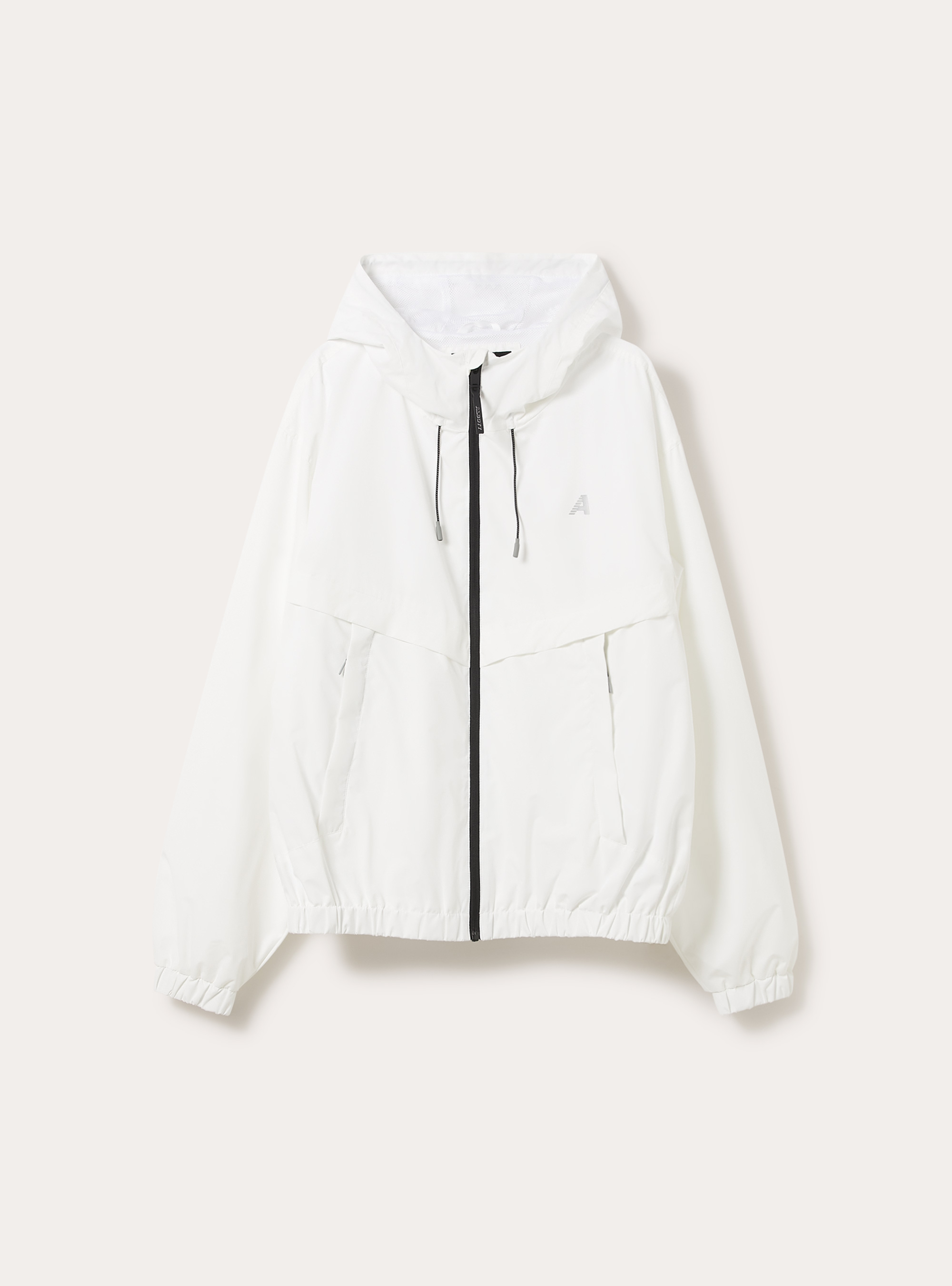 Windproof jacket in technical fabric, WH2 WHITE