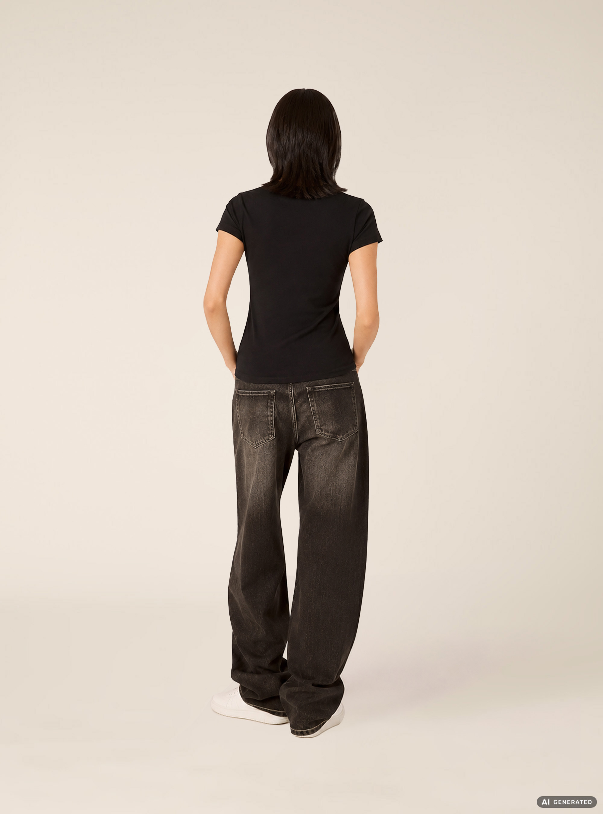 T-shirt regular con stampa "tanto non li dimostro", BK1 BLACK