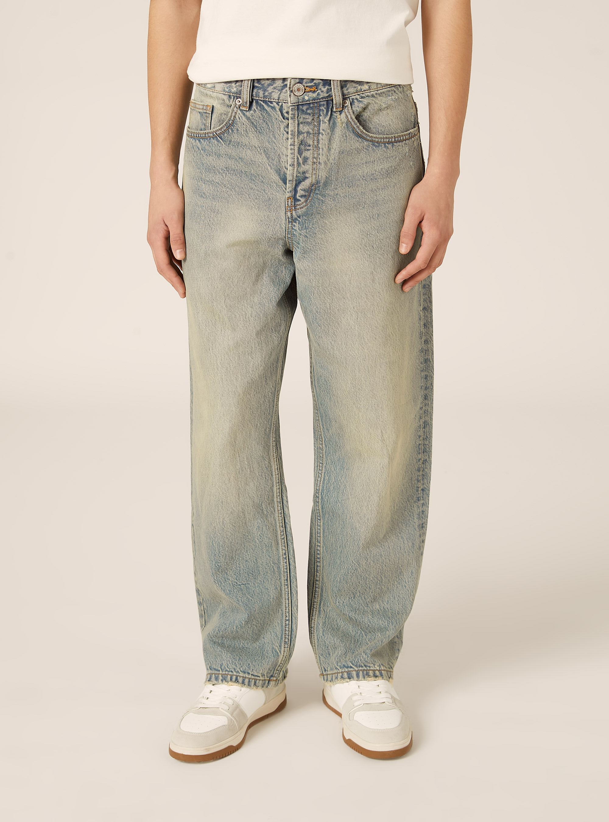 Jeans mit geradem Schnitt, D006 AZURE