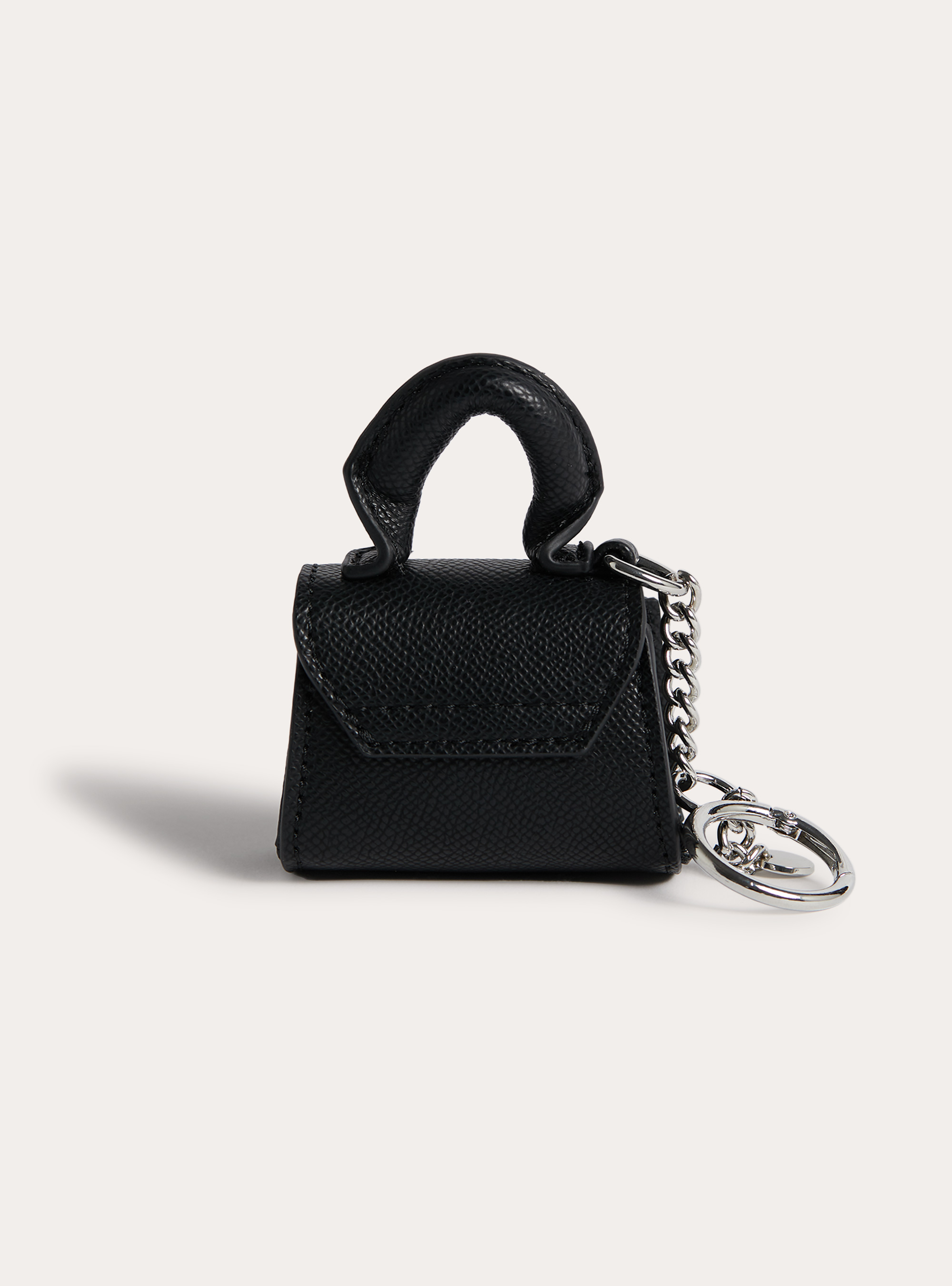 Mini bag-shaped keyring, BK1 BLACK