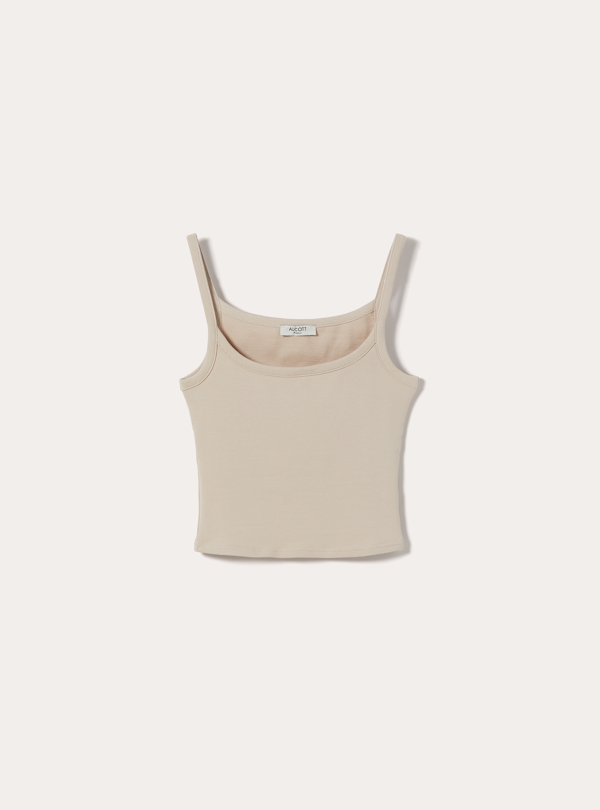Debardeur Crop Cotele Basic, BG2 BEIGE MEDIUM