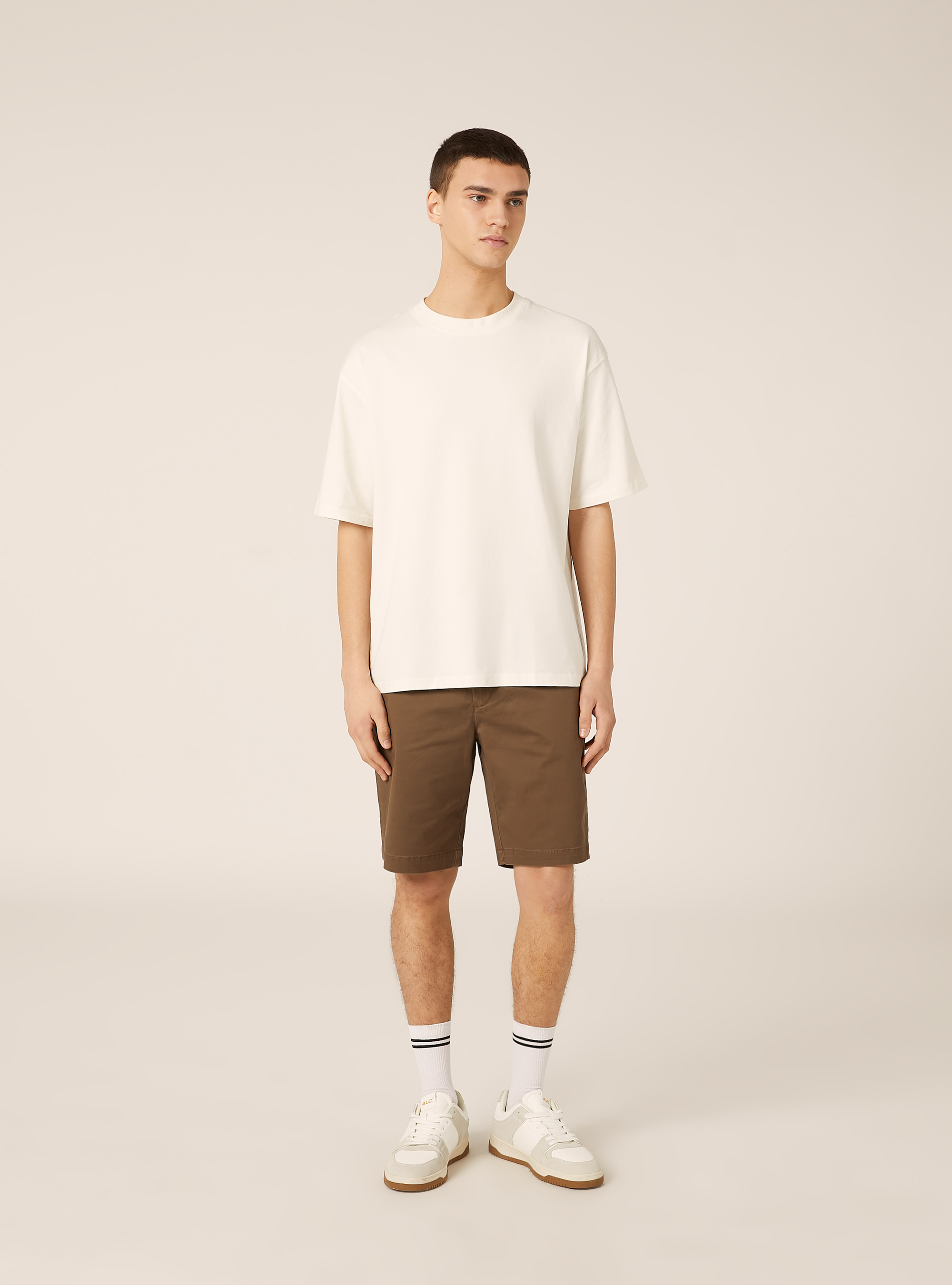 Twill Chino Bermuda Shorts, BR2 BROWN MEDIUM