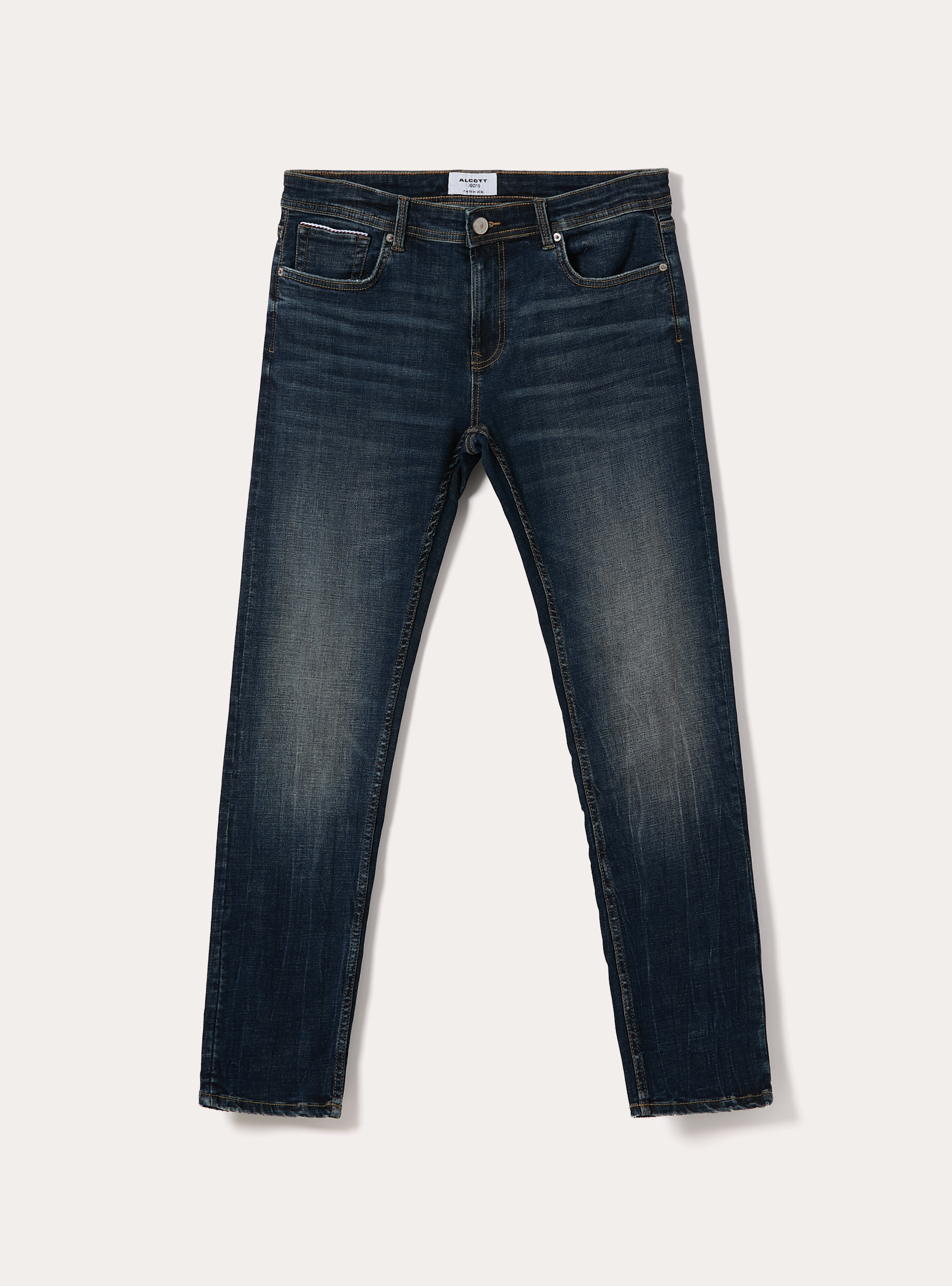 Skinny fit jeans, D100 BLUE DARK OVERDYE