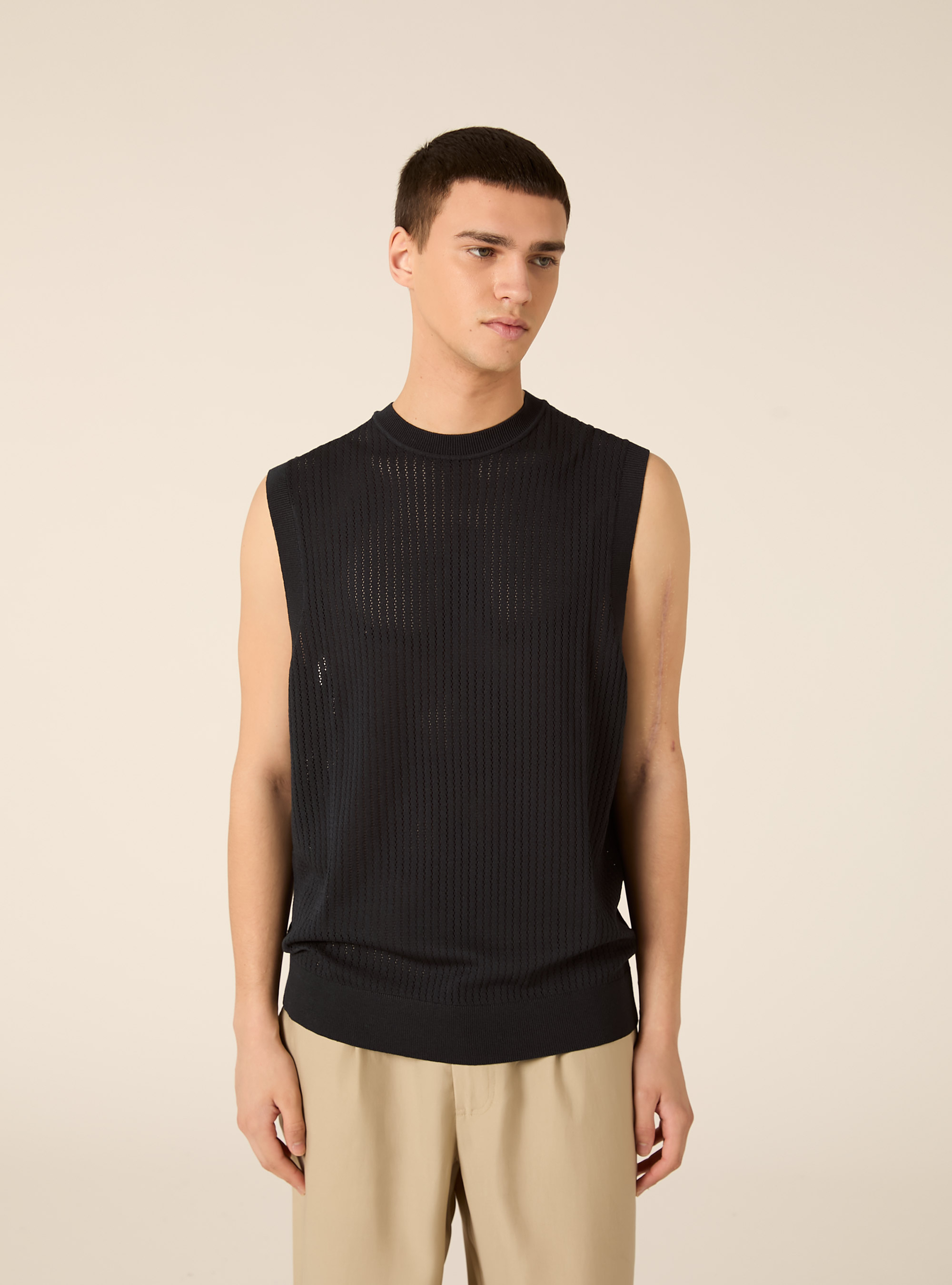 Knit Vest, NA2 NAVY MEDIUM