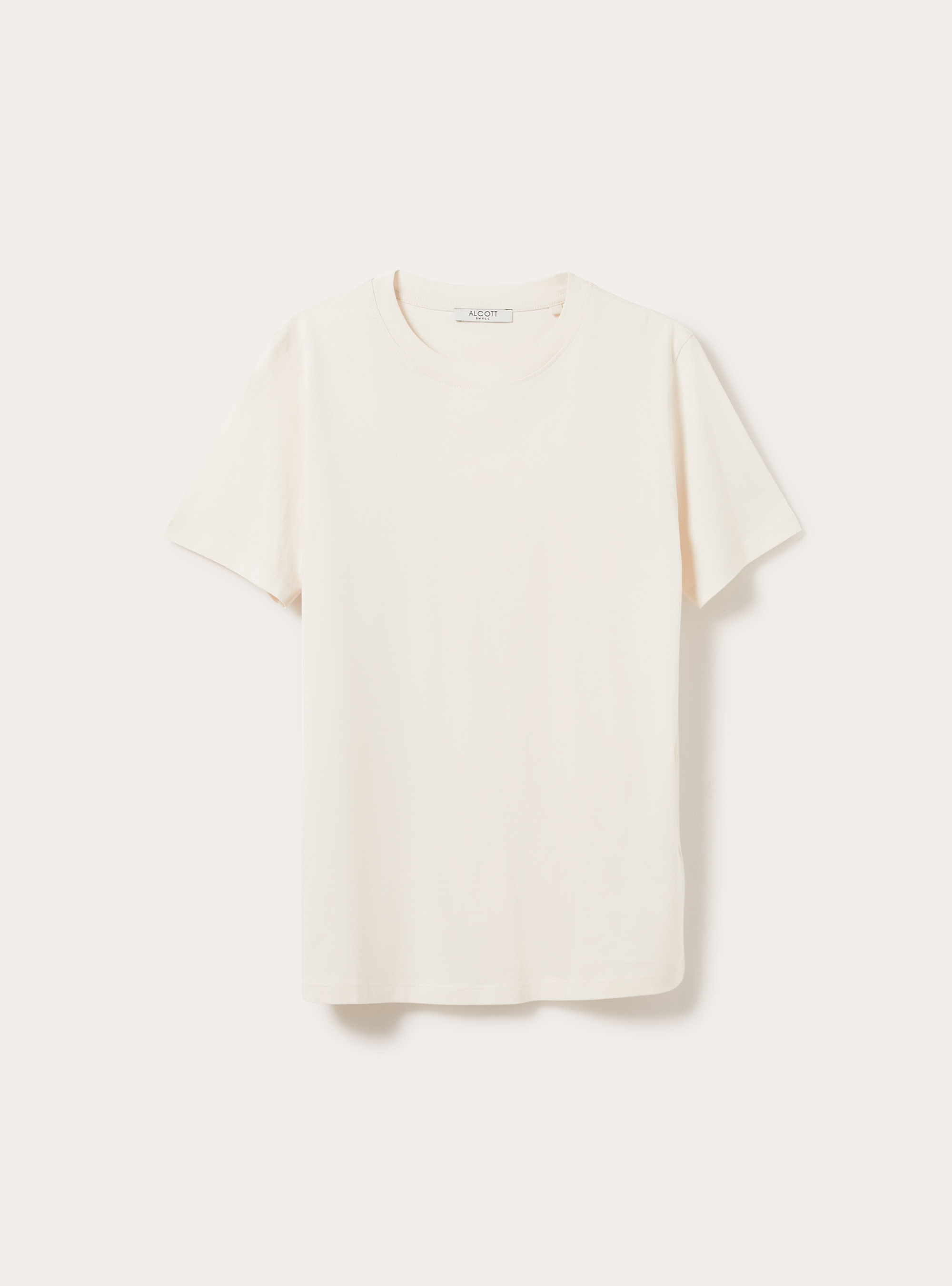 Camiseta de cuello redondo de algod&oacute;n, CR3 CREAM LIGHT