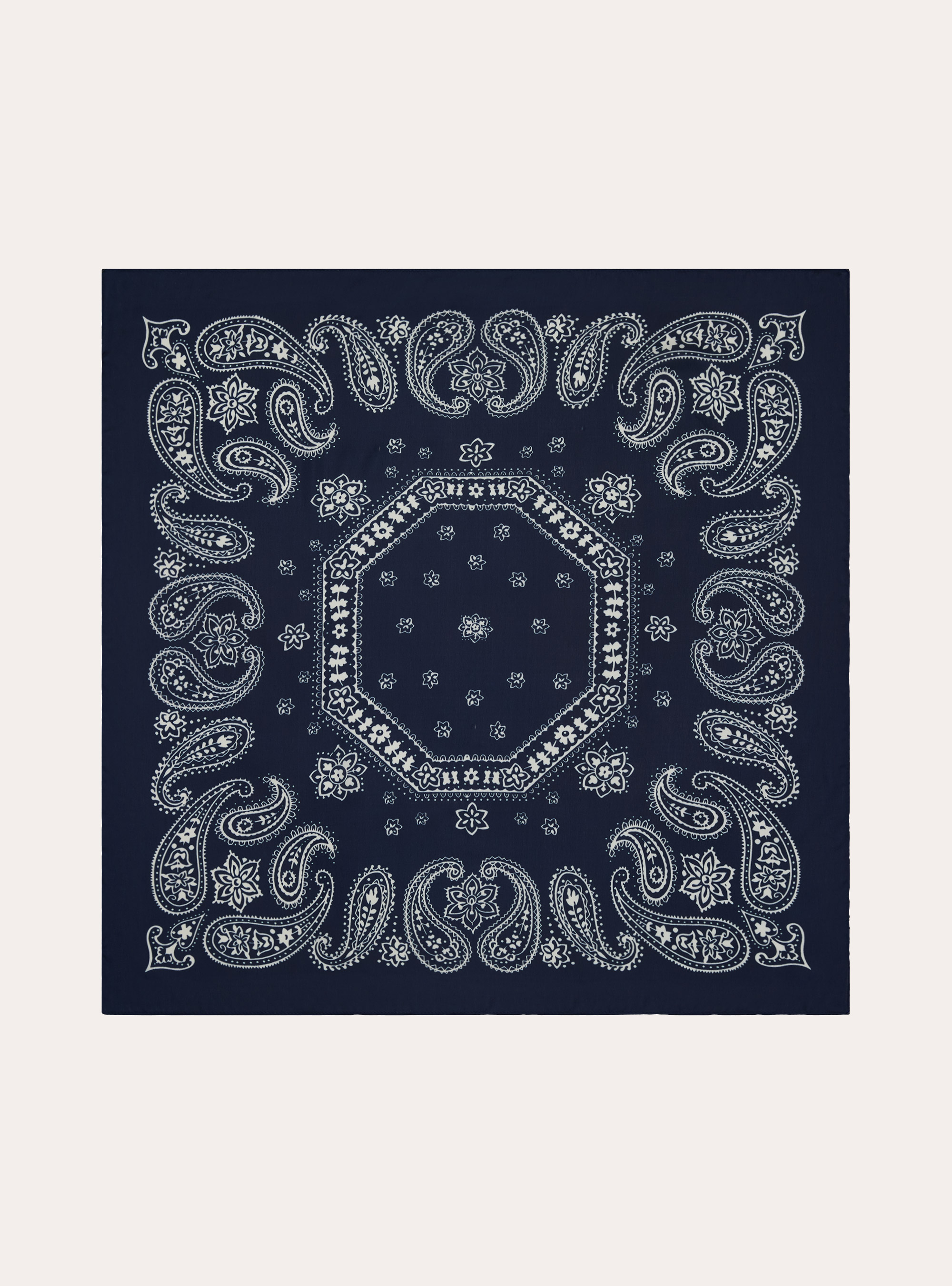Sciarpa foulard stampato, NA1 NAVY DARK