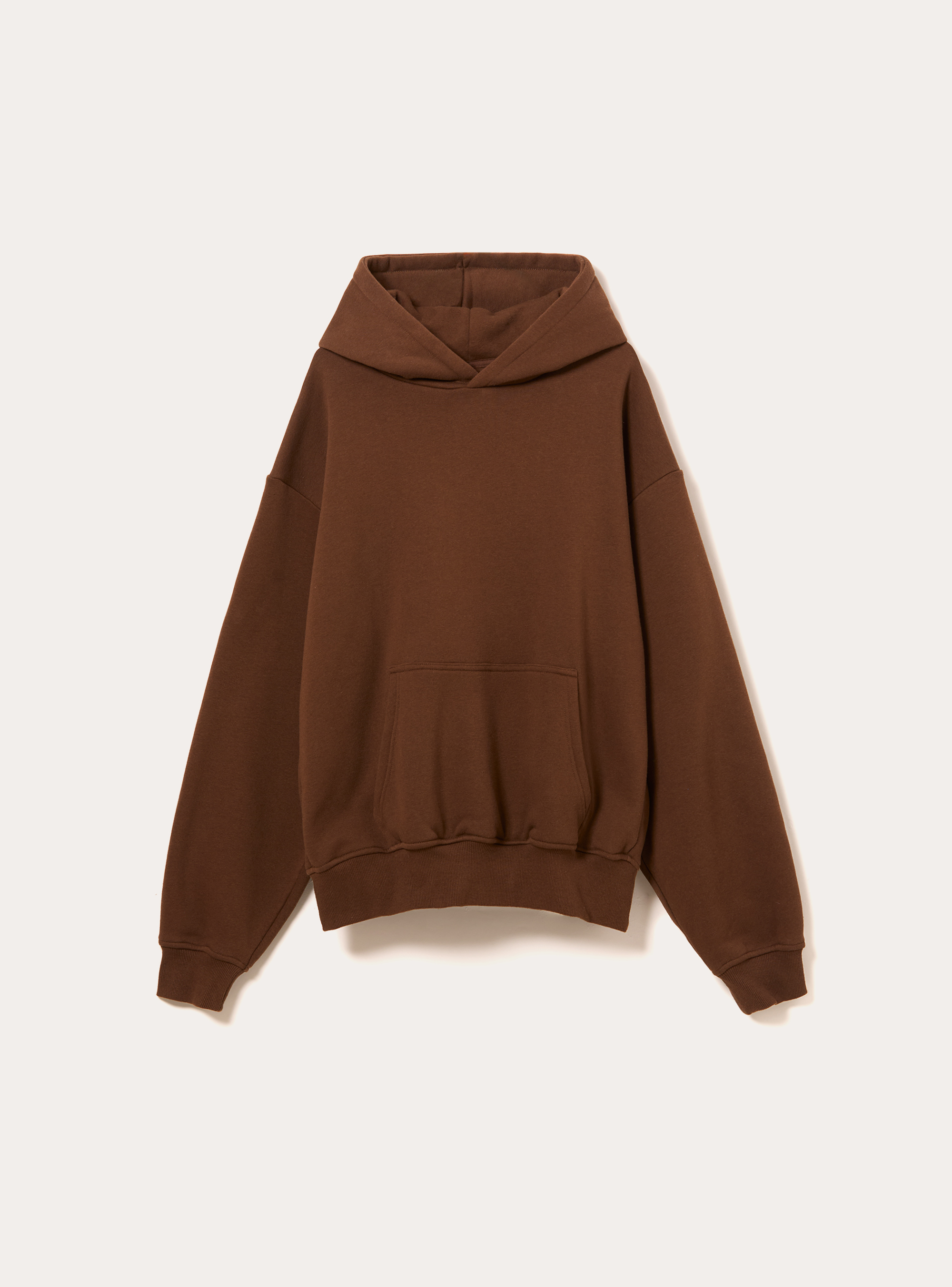 Sweat &agrave; capuche coupe boxy, BR2 BROWN MEDIUM