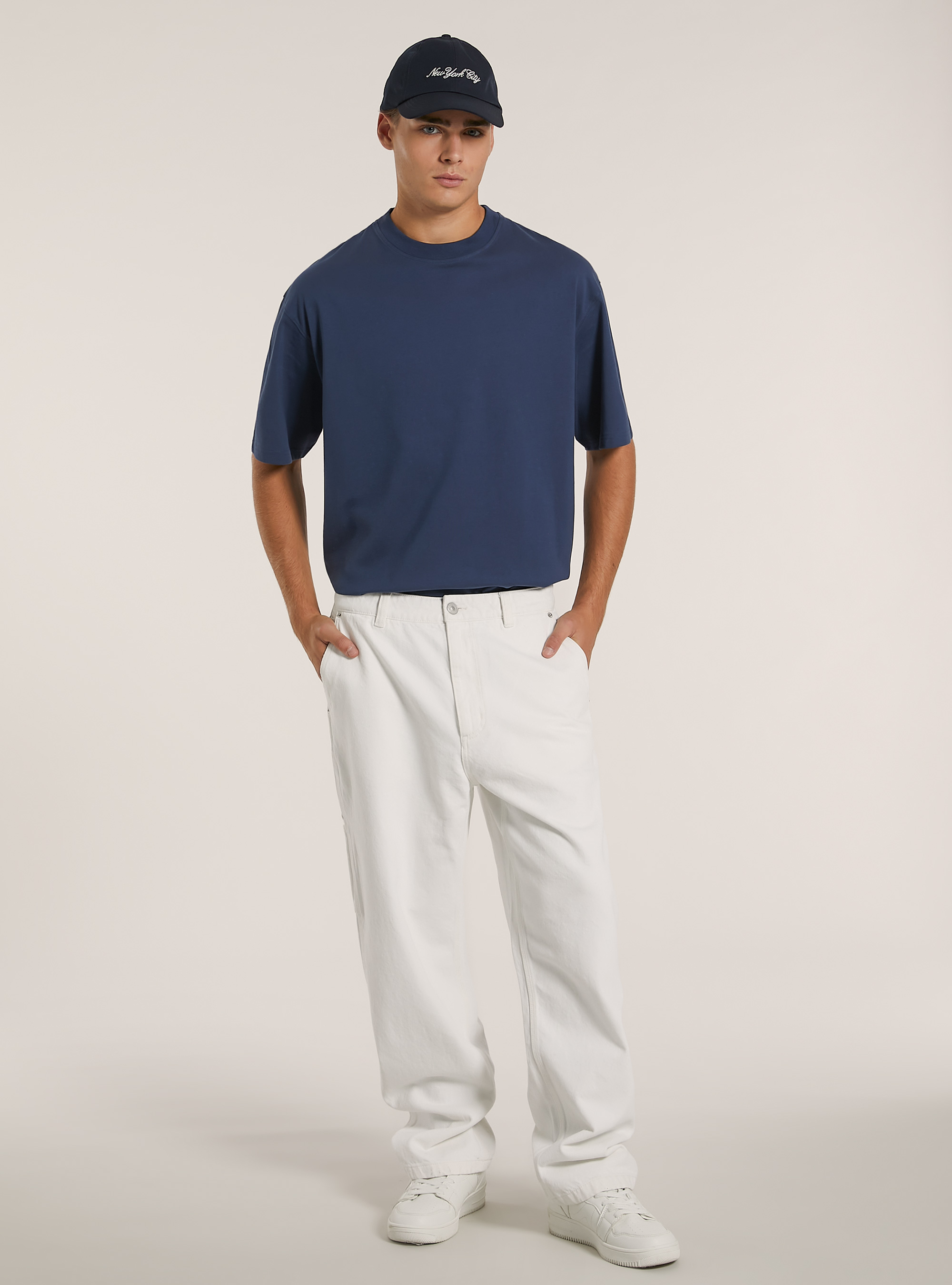 Jeans de charpentier ouvrier, WH1 OFF WHITE