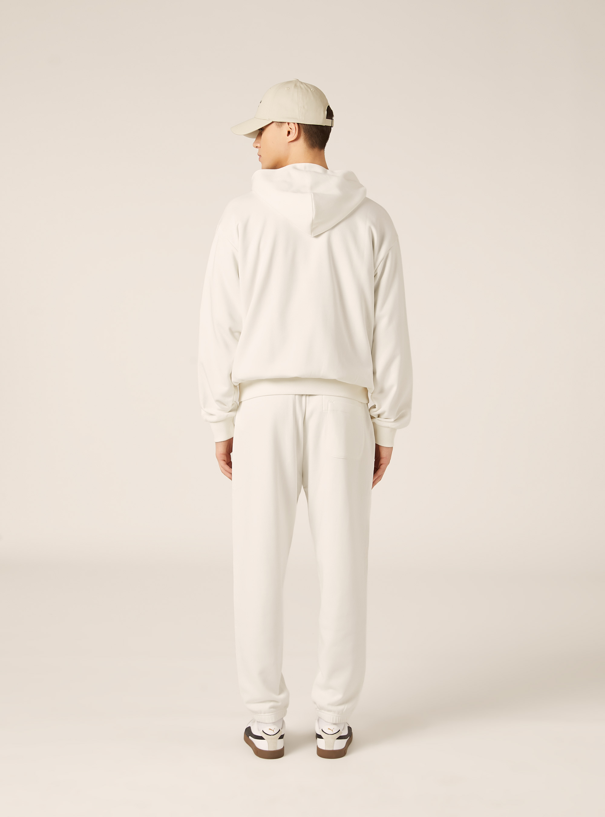 Sweat-shirt ample &agrave; capuche, WH2 WHITE