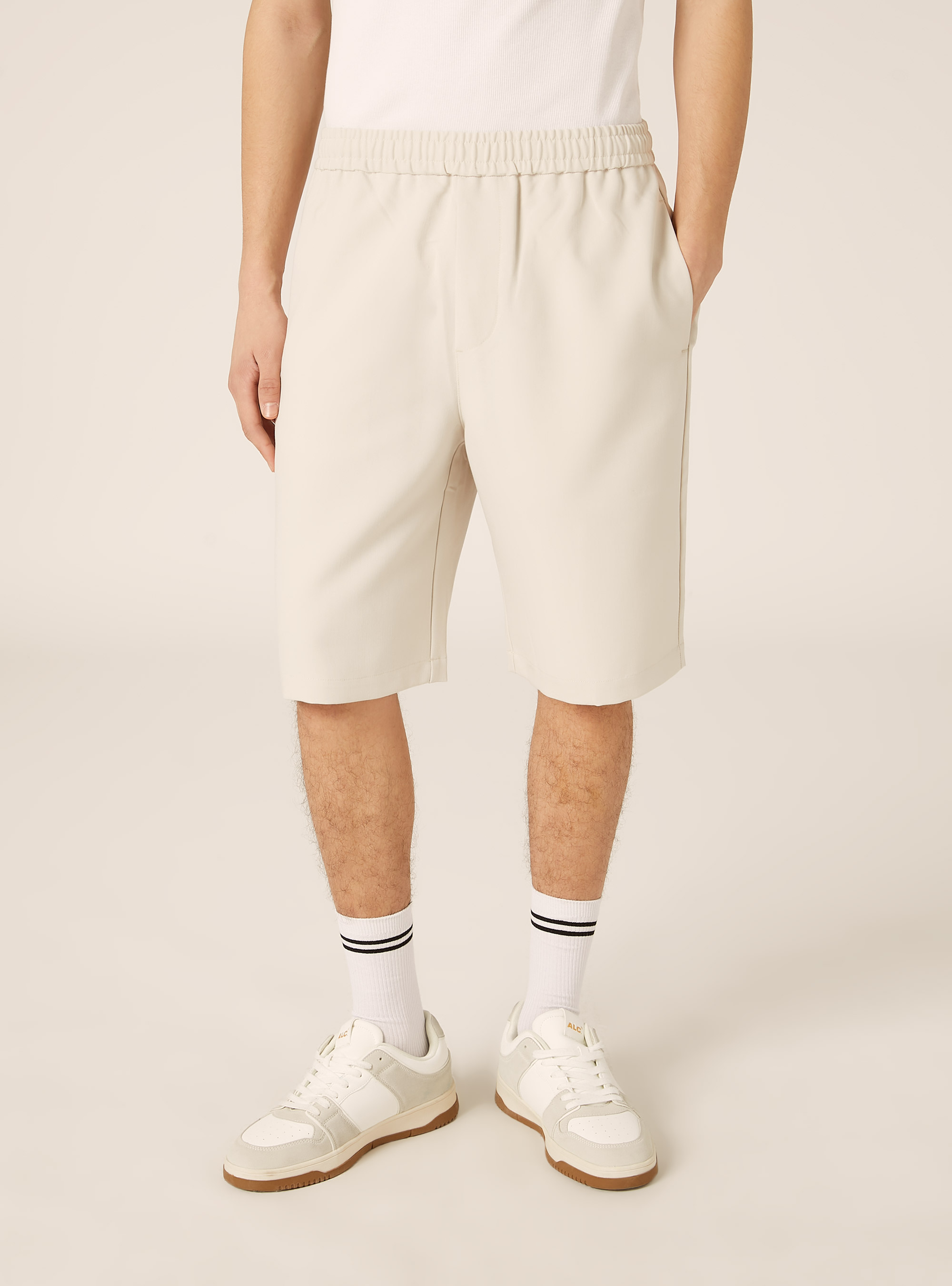 Jogger Bermuda Shorts, BG3 BEIGE LIGHT