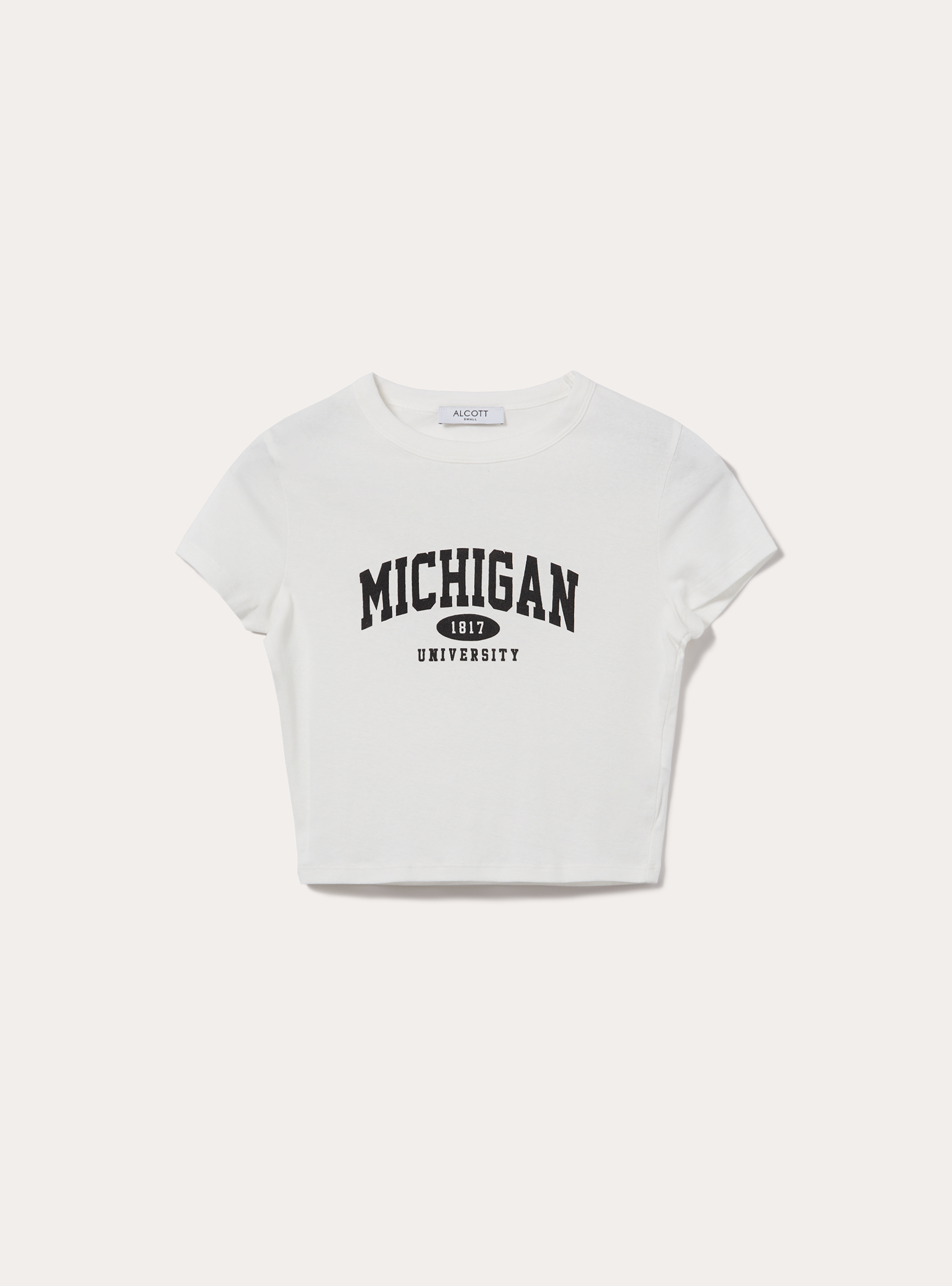 T-shirt court avec imprim&eacute;, WH1 OFF WHITE