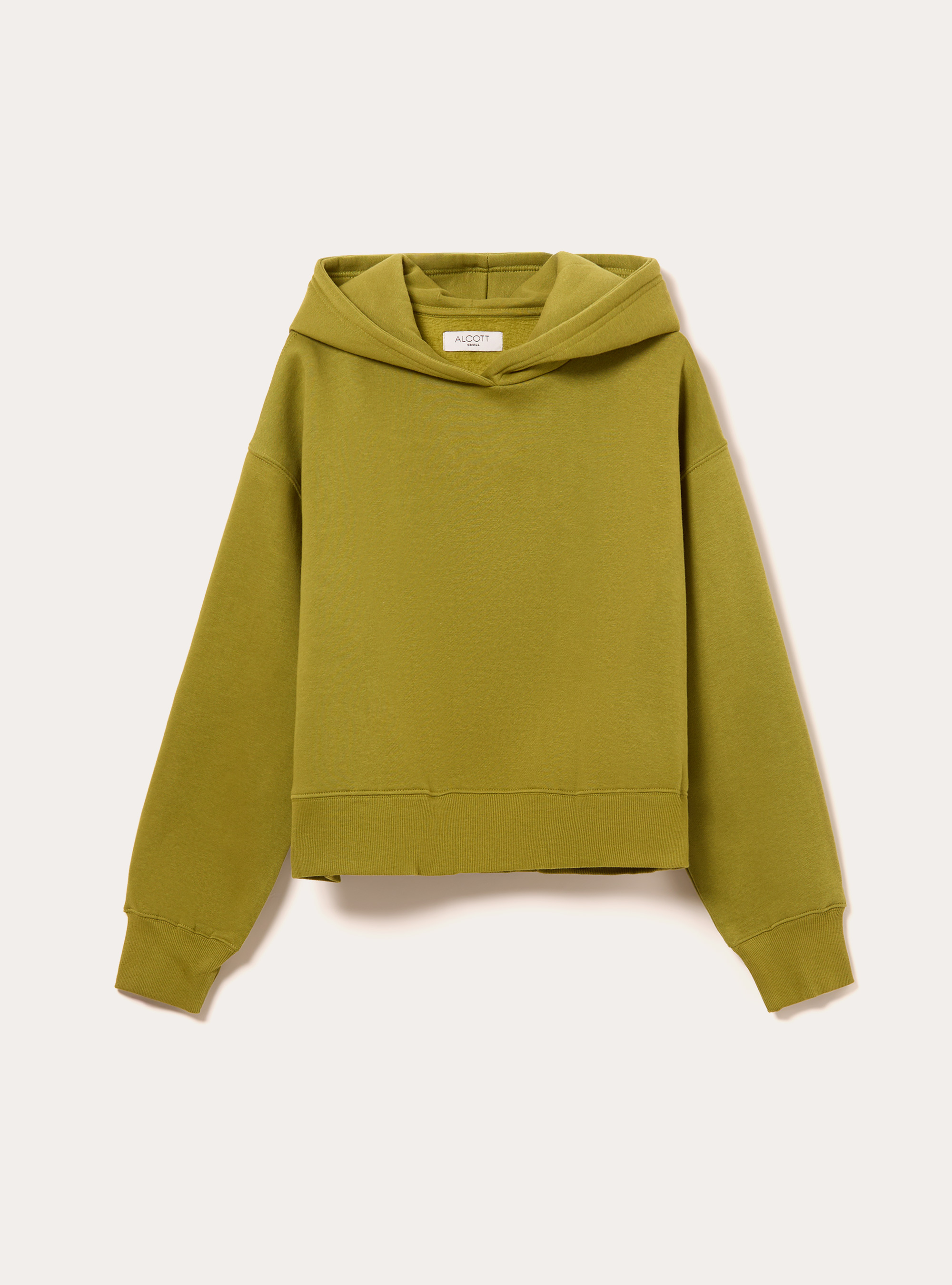 Sweat &agrave; capuche coupe boxy, GN2 GREEN MEDIUM