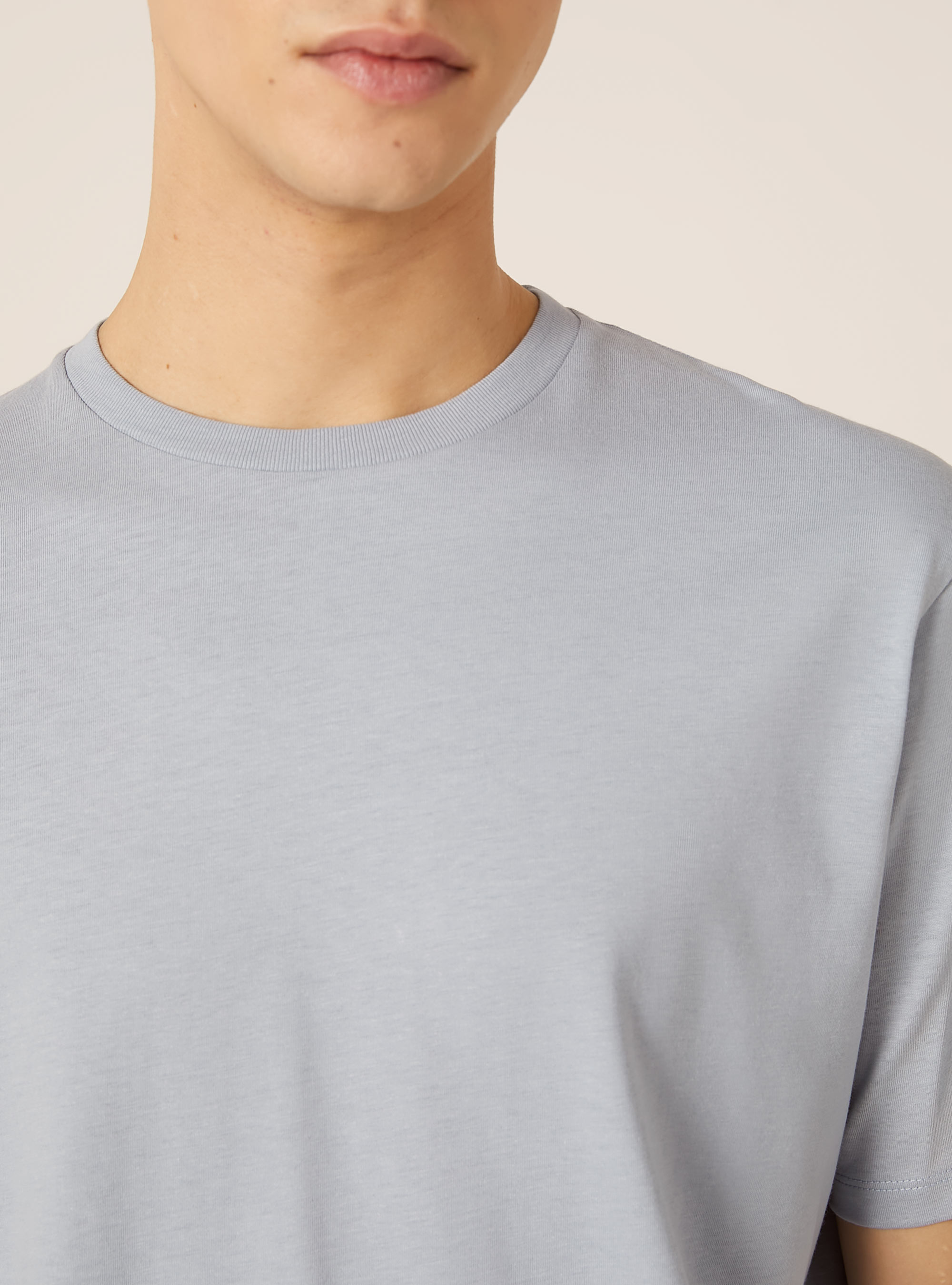 Camiseta b&aacute;sica de algod&oacute;n, AZ3 AZURE LIGHT