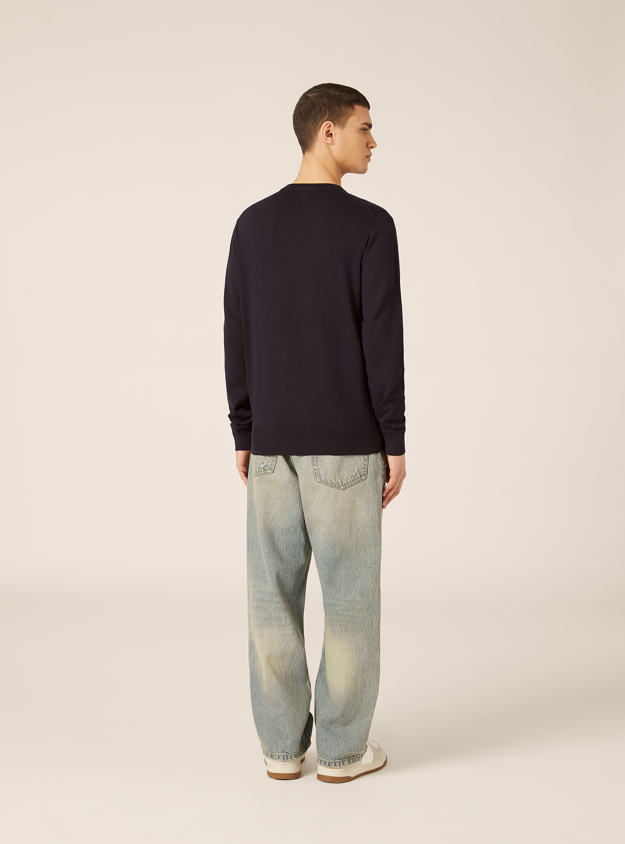 Pullover in sustainable Ecovero viscose, NA1 NAVY DARK