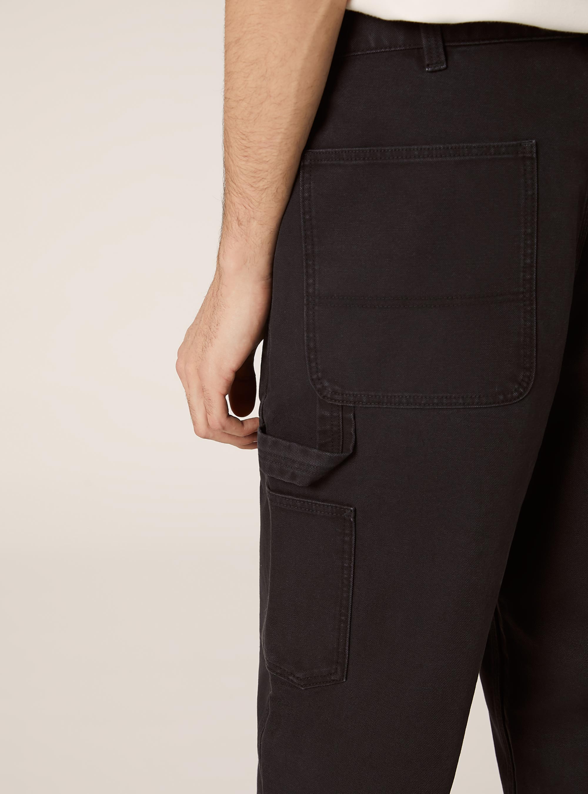 Pantalon en toile de charpentier, BK1 BLACK