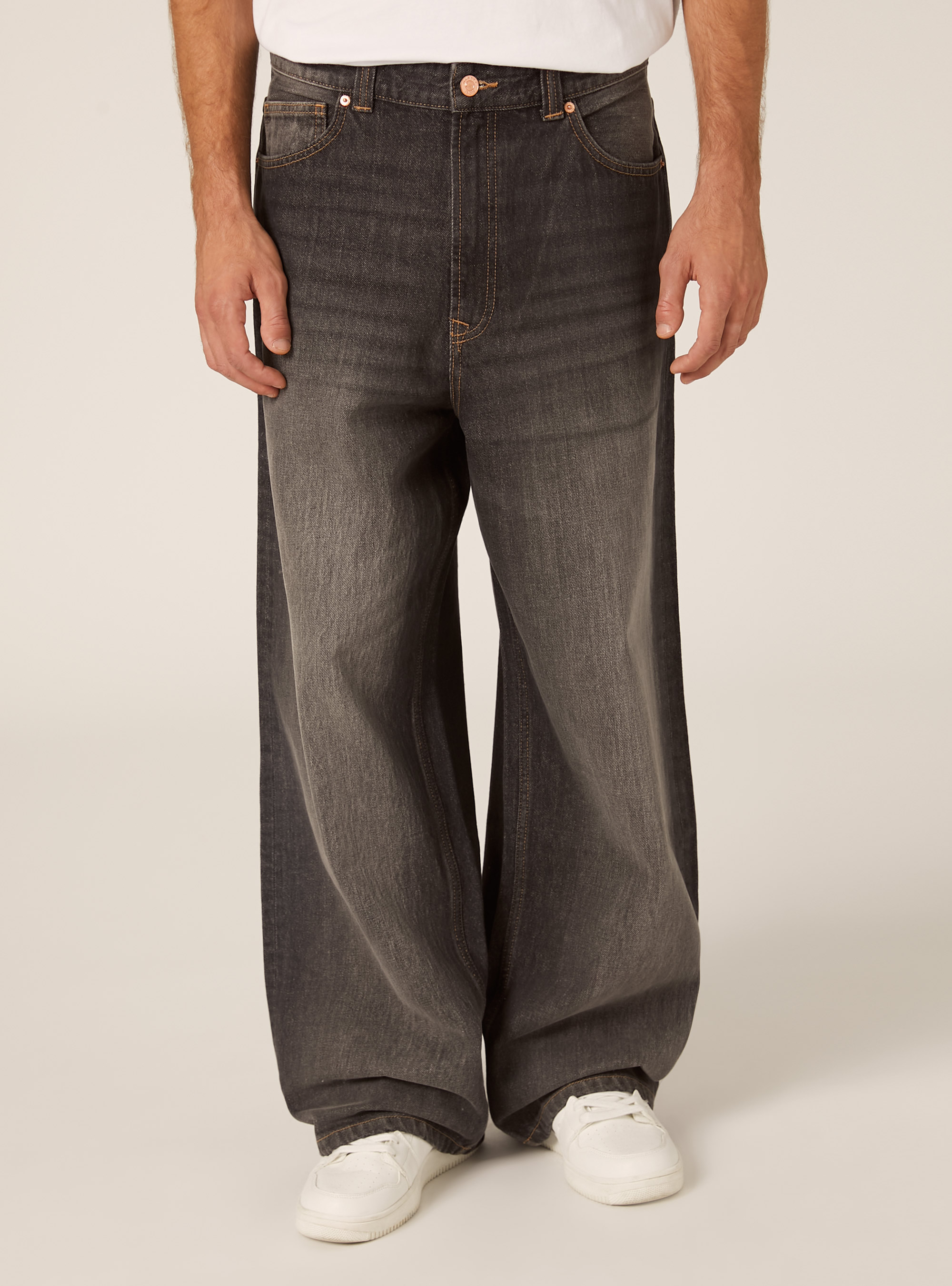 Jeans coupe super baggy, D00G GREY