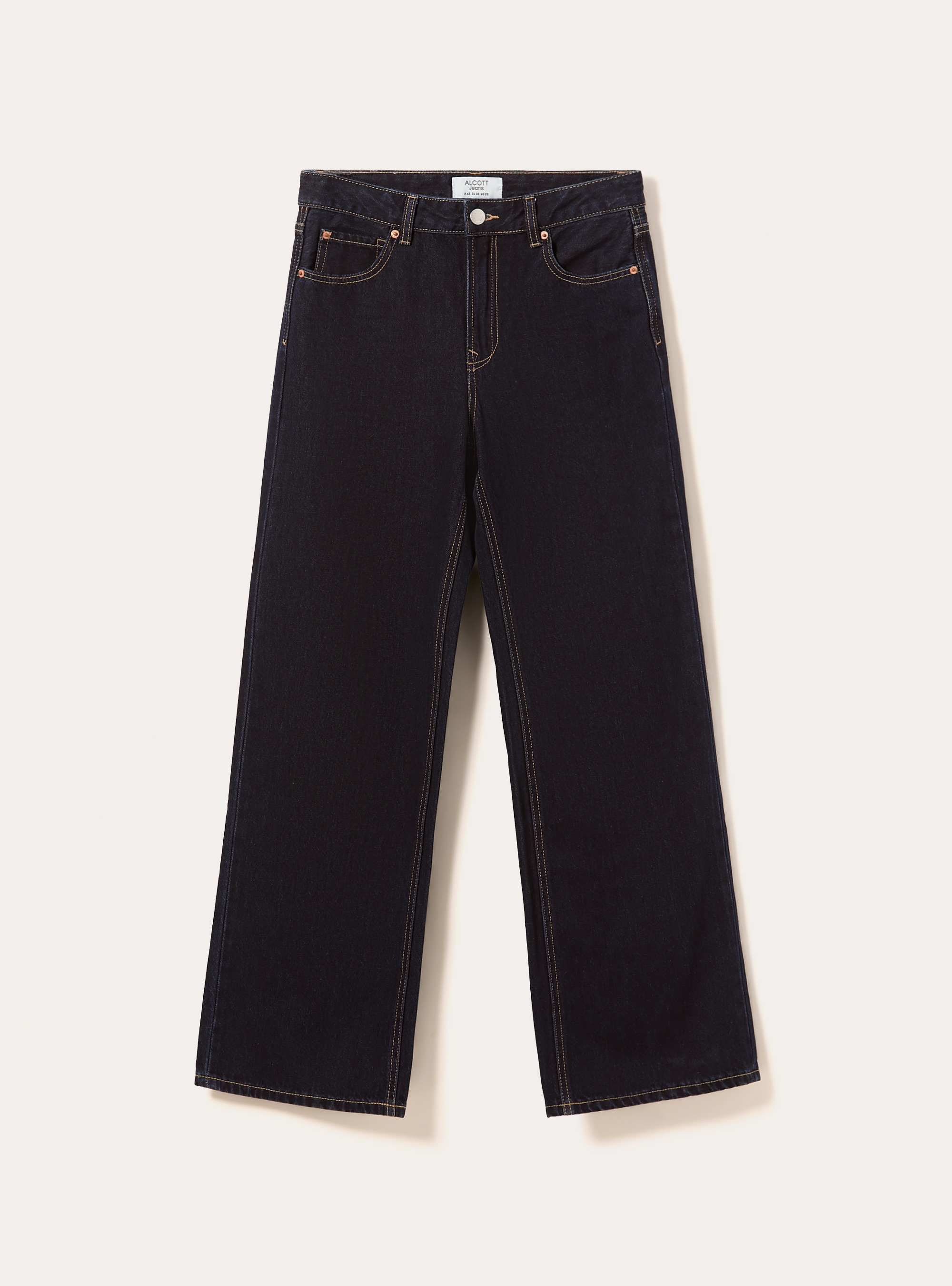 Jeans mit gerader Passform, D001 DEEP BLUE