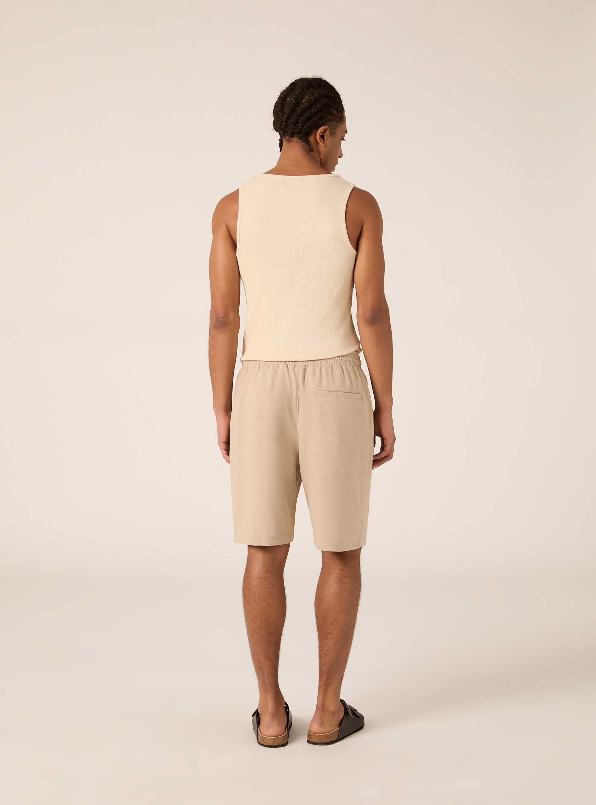 Bermuda in jersey, BEIGE MEDIO