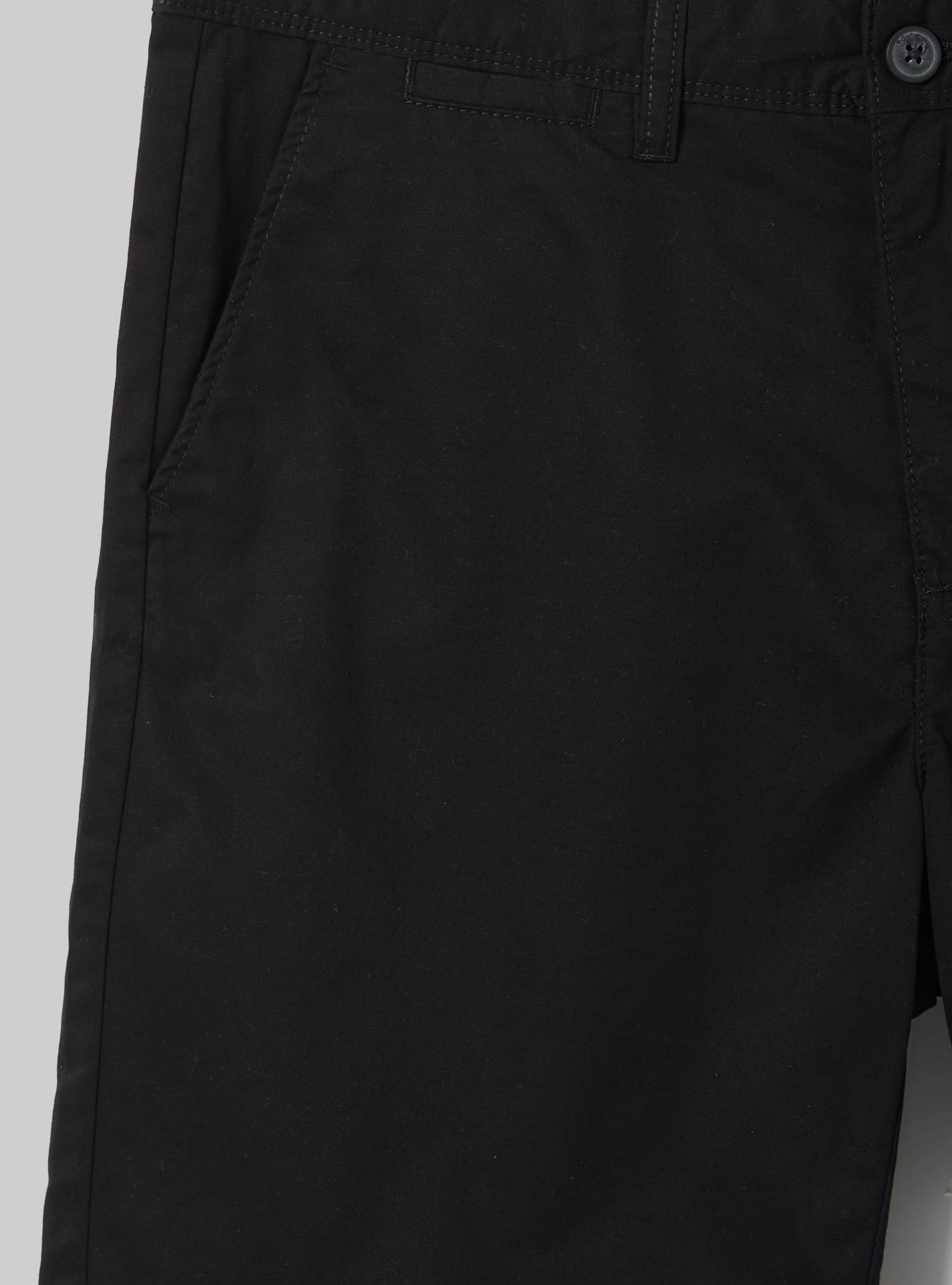 Bermudashorts aus Twill in einfacher Passform, BK1 BLACK
