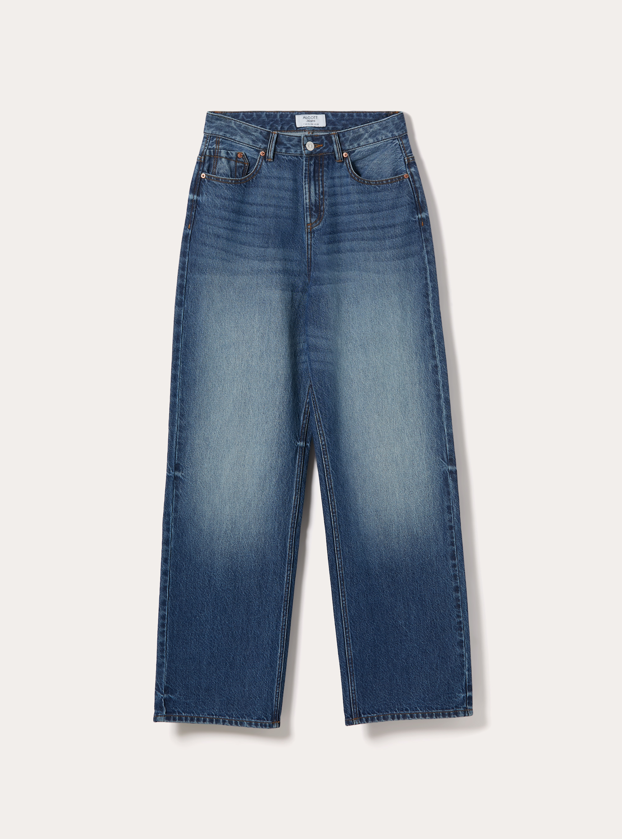 Vaqueros wide leg, D003 MEDIUM BLUE