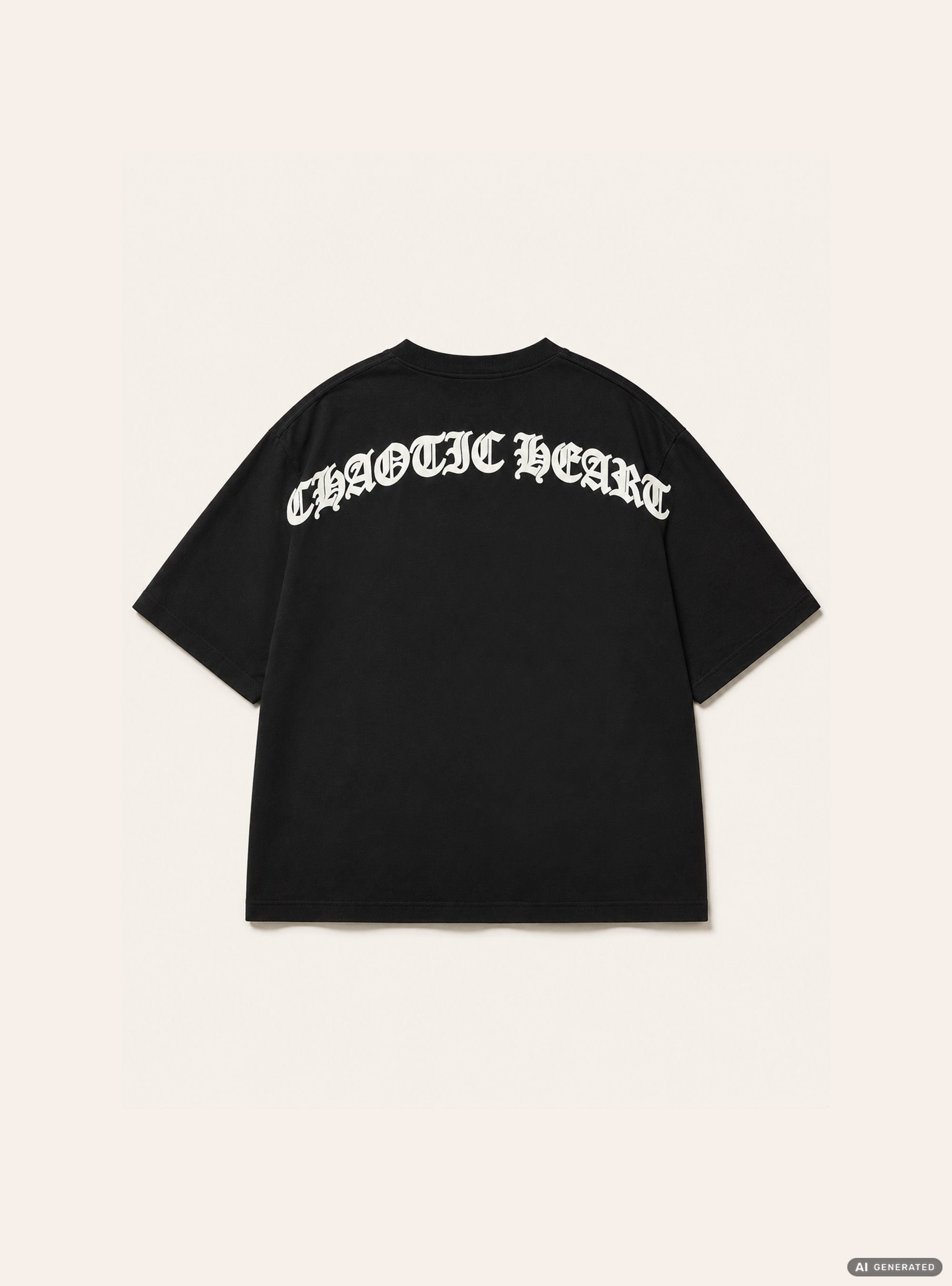 Printed Boxy Fit T-Shirt, BK1 BLACK