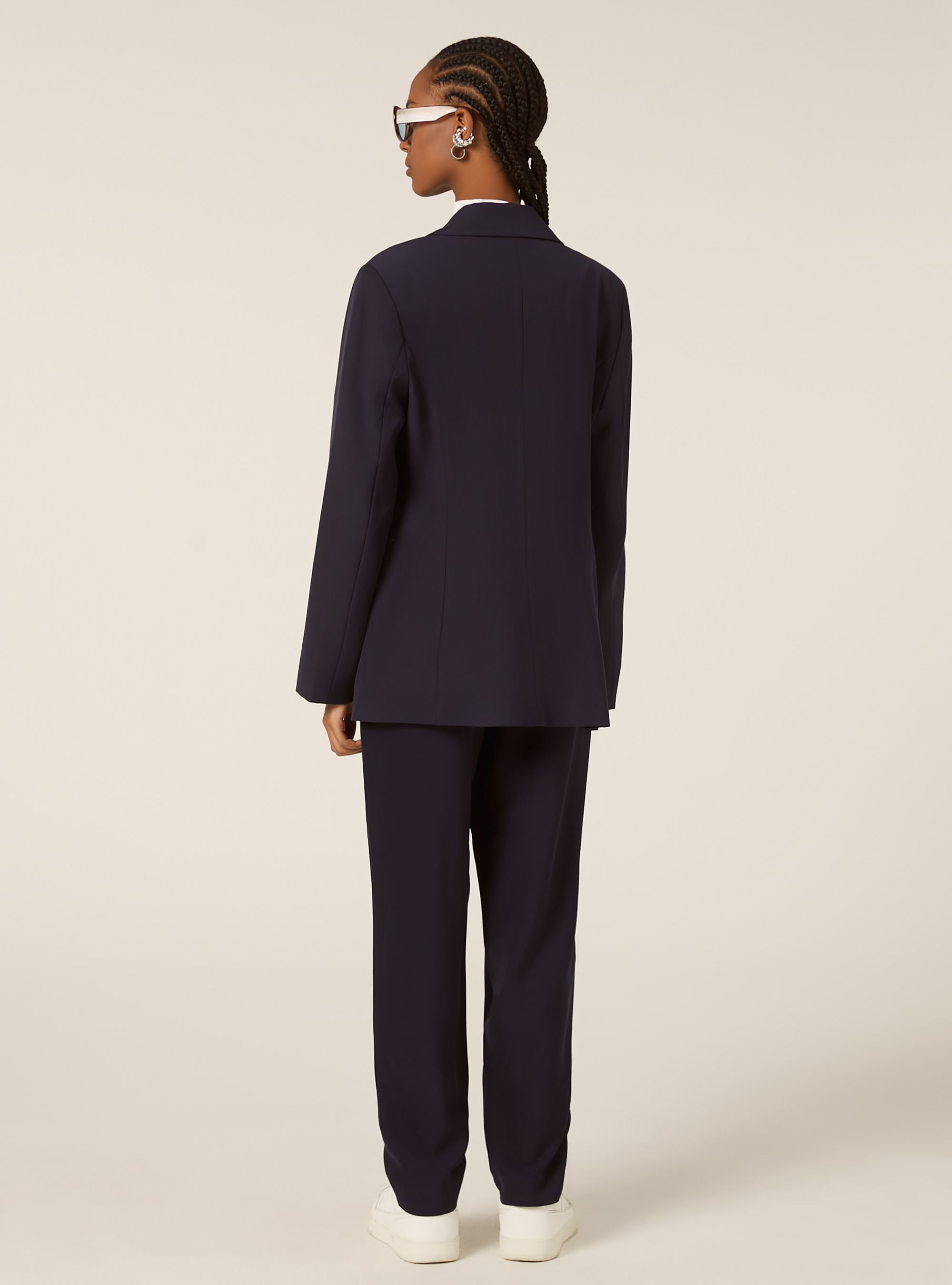 Blazer crois&eacute; sur mesure, NA2 NAVY MEDIUM