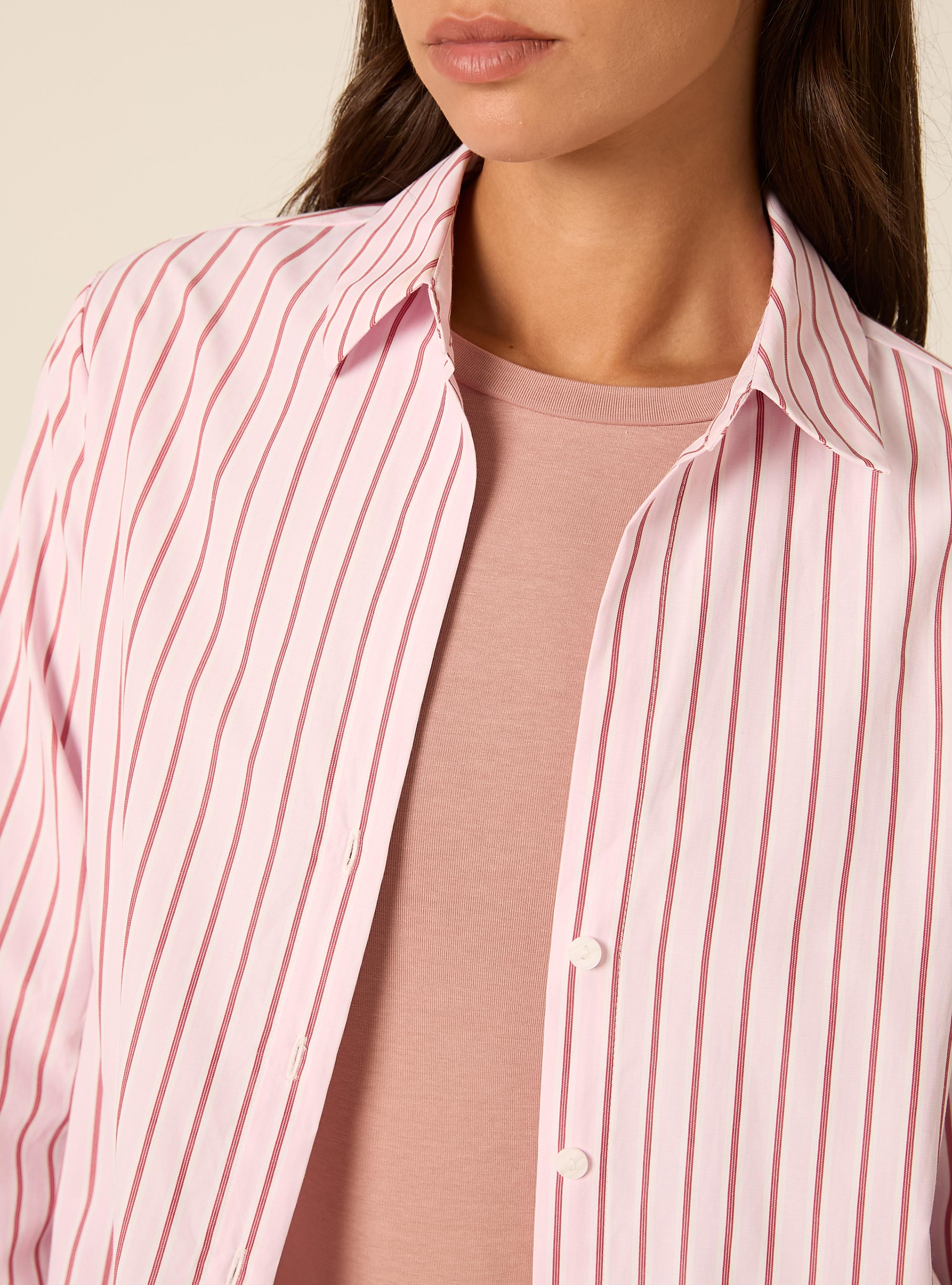 Gestreiftes Popeline-Hemd im Regular Fit, PK2 PINK MEDIUM