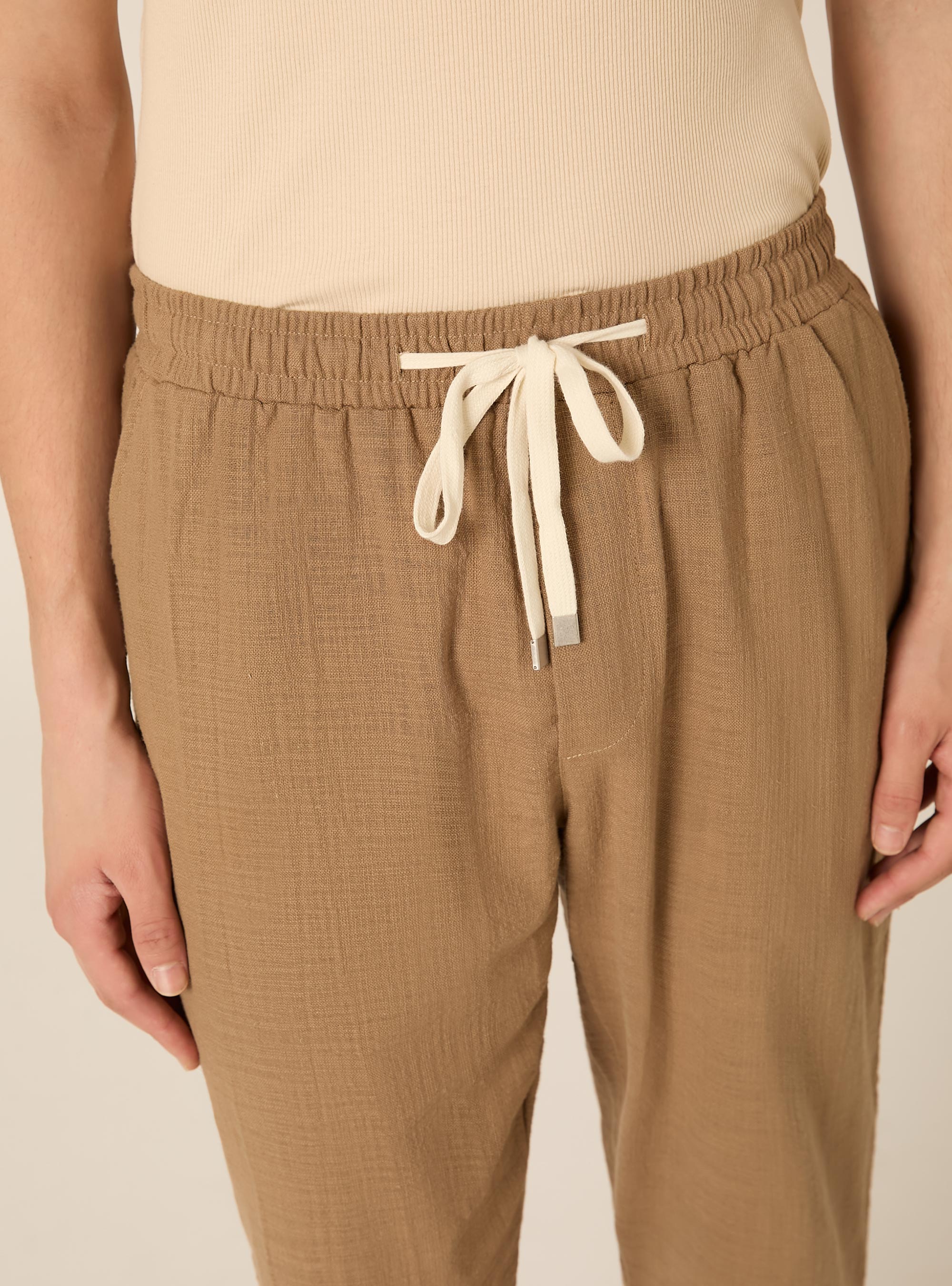 Lightweight jogger pants, BR2 BROWN MEDIUM