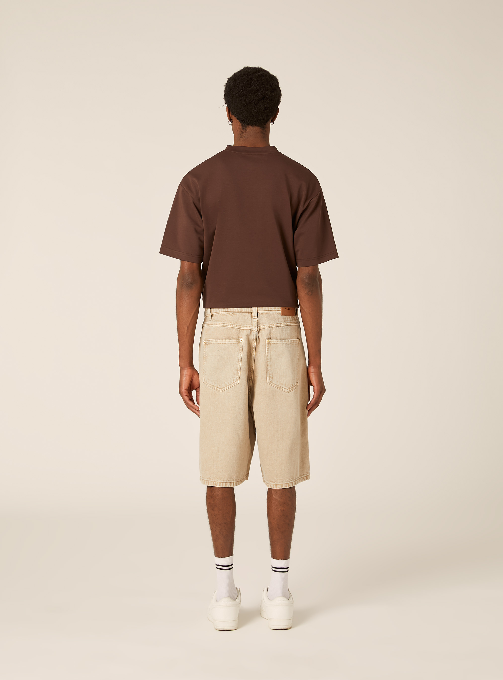 Loose Fit Jorts, BG2 BEIGE MEDIUM