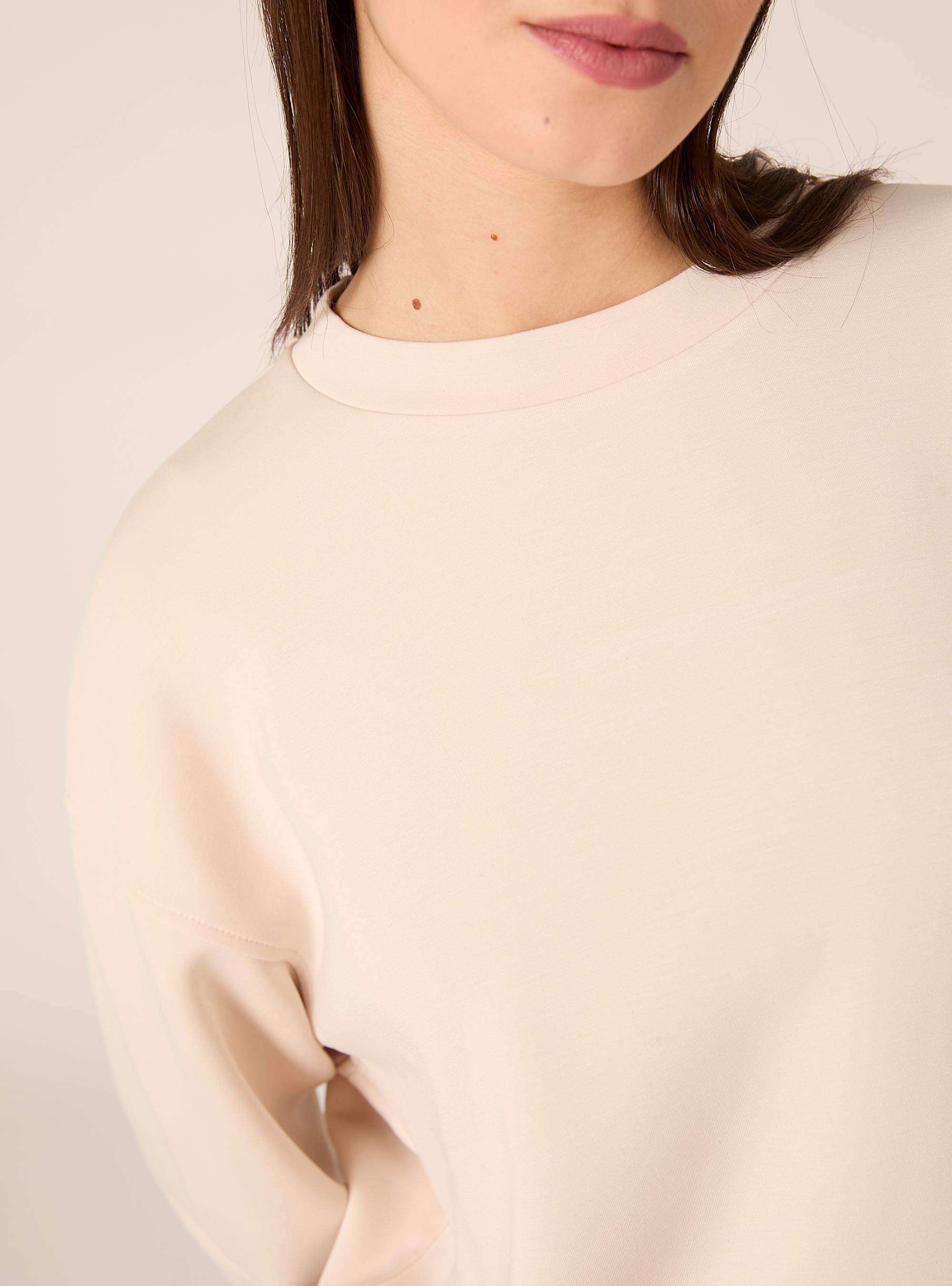 Soft-Touch-Sweatshirt, CR3 CREAM LIGHT