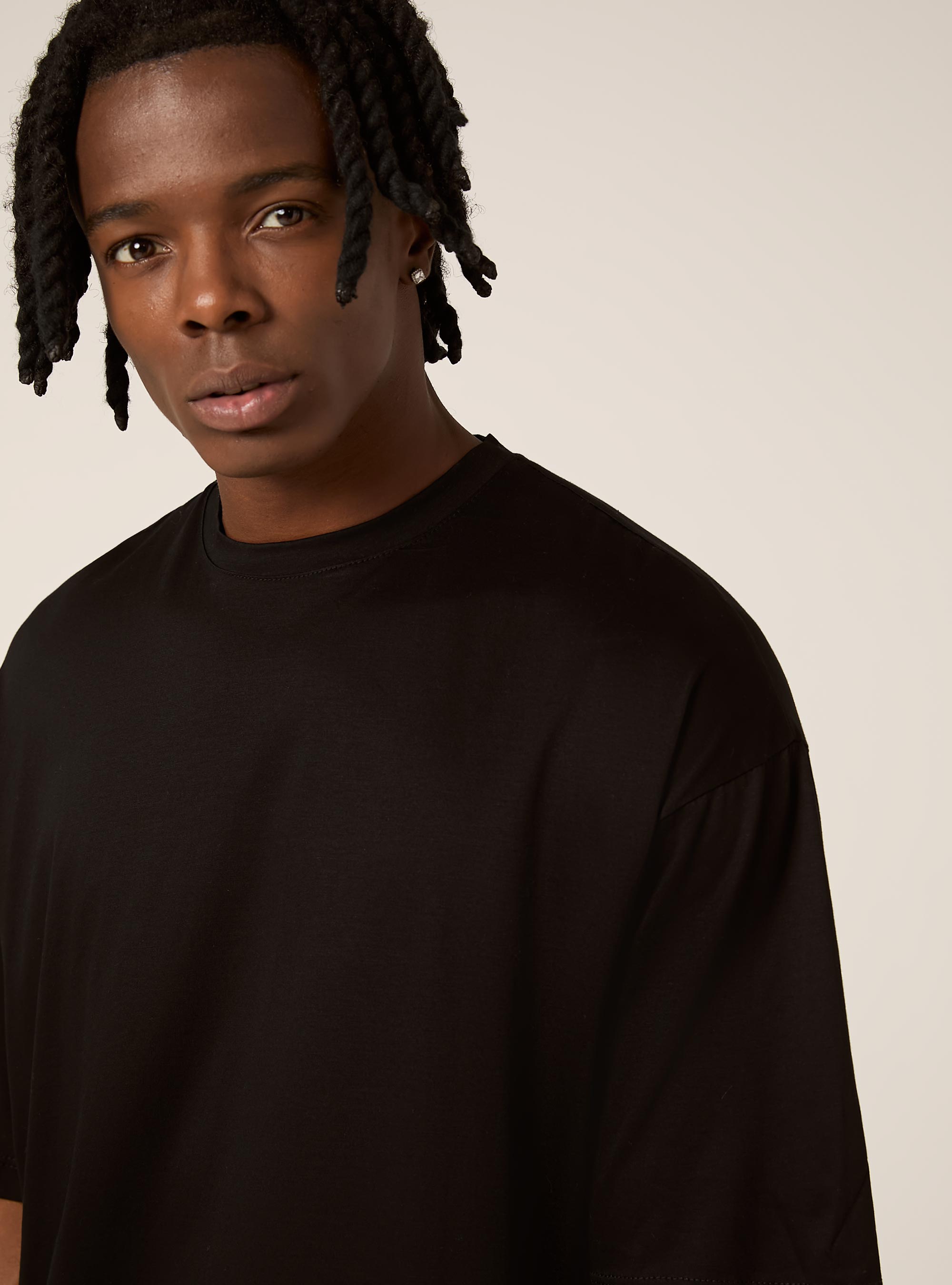 Boxy fit T-shirt, BK1 BLACK