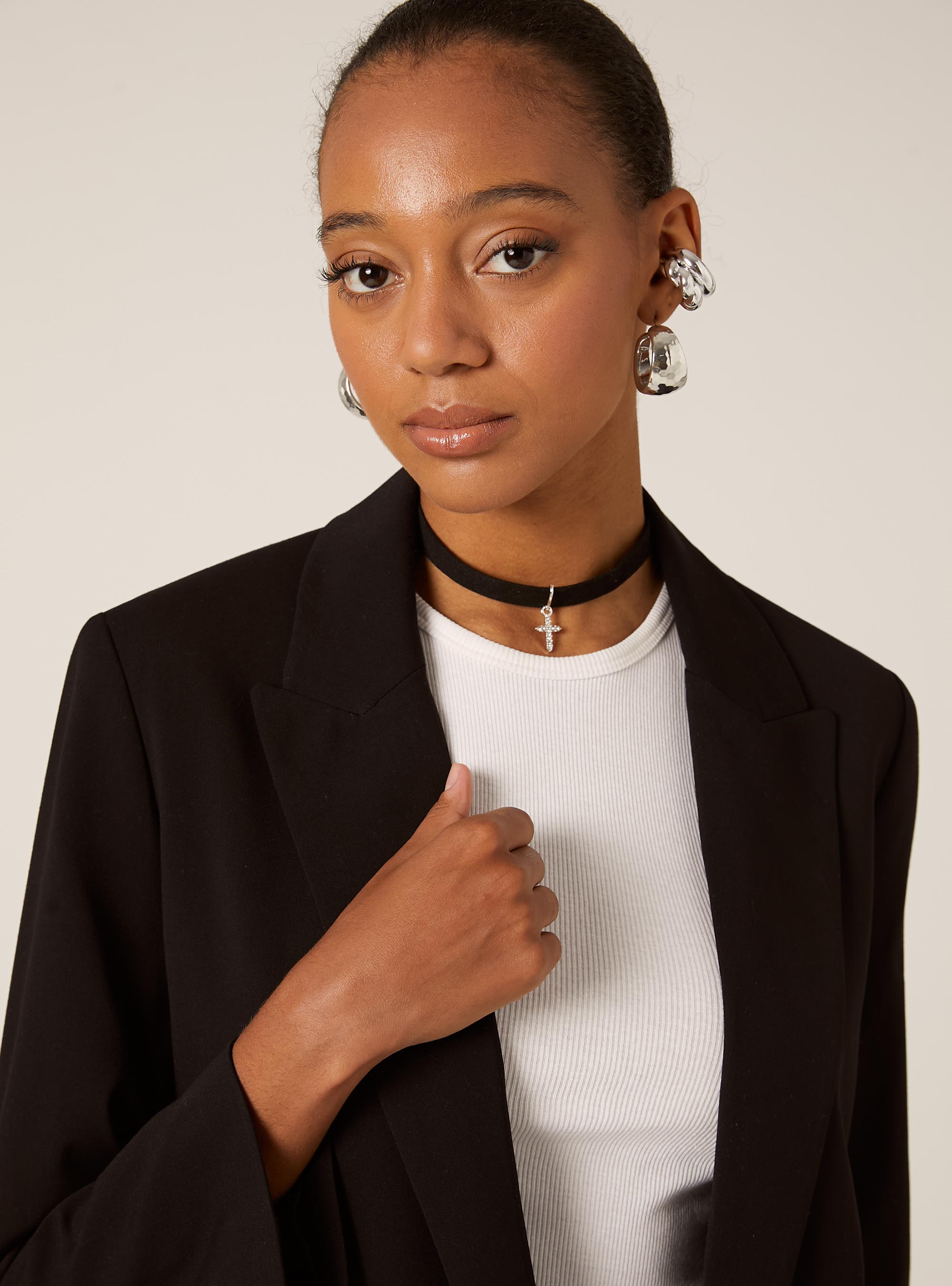Blazer ouvert sur mesure, BK1 BLACK