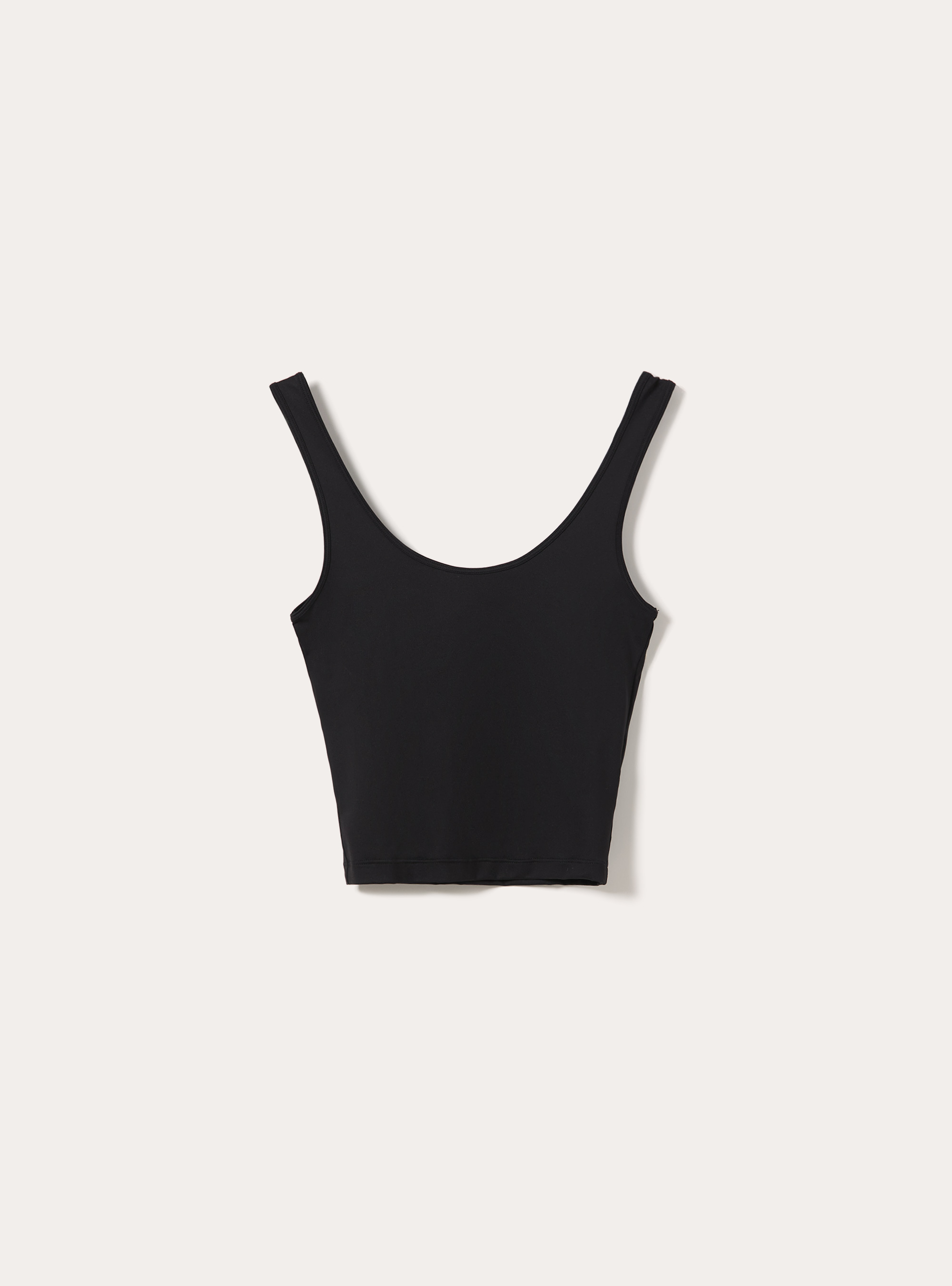 Second Skin Effect Crop Tank Top, BK1 BLACK