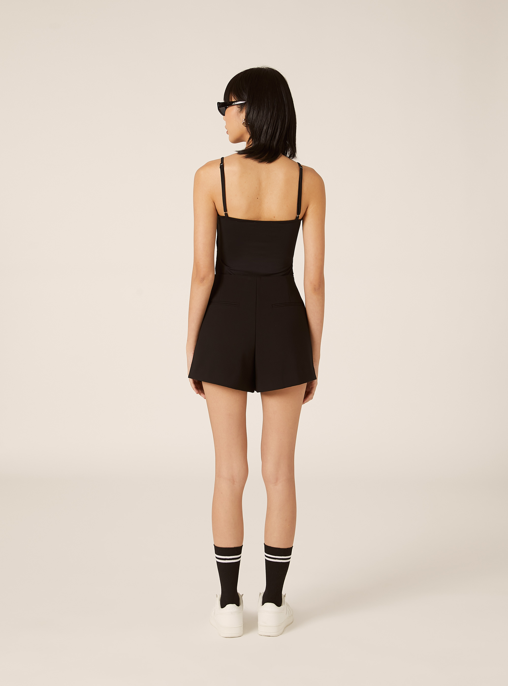 Elastischer Body mit schmalen Tr&auml;gern, BK1 BLACK