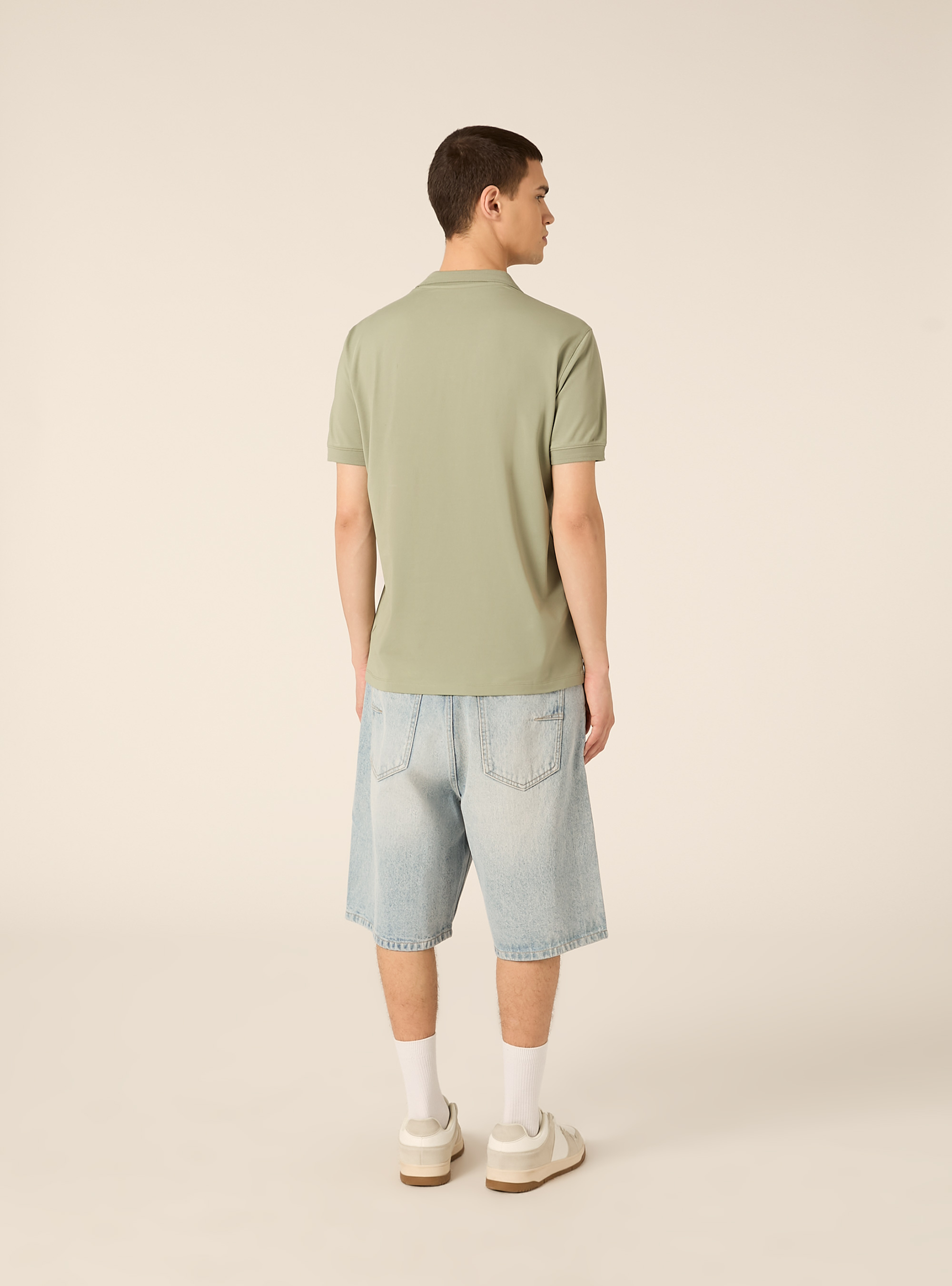 Polo AIRes en piqu&eacute; el&aacute;stico, KY2 KAKY MEDIUM