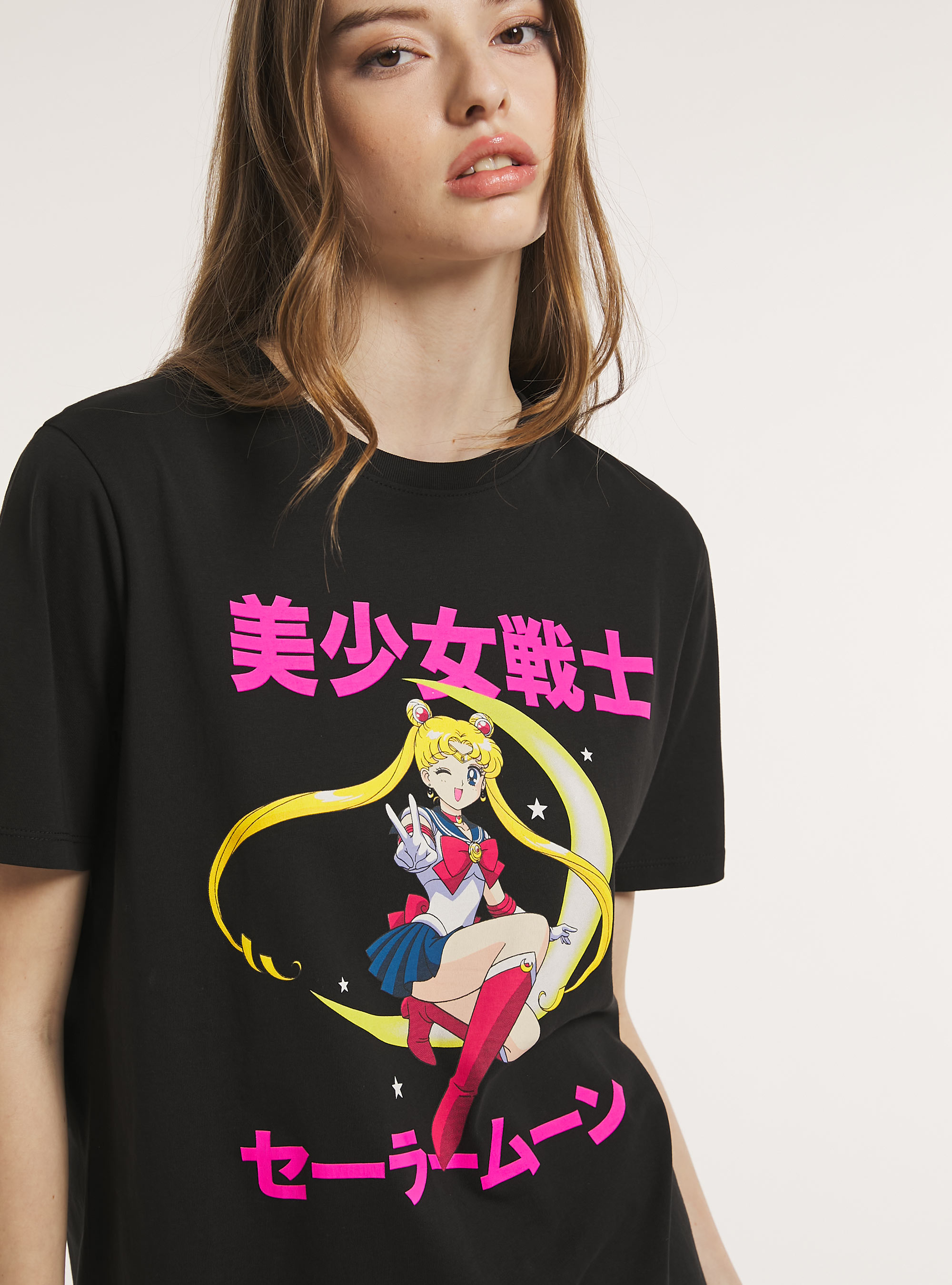 T-shirt Sailor Moon / Alcott, BK1 BLACK
