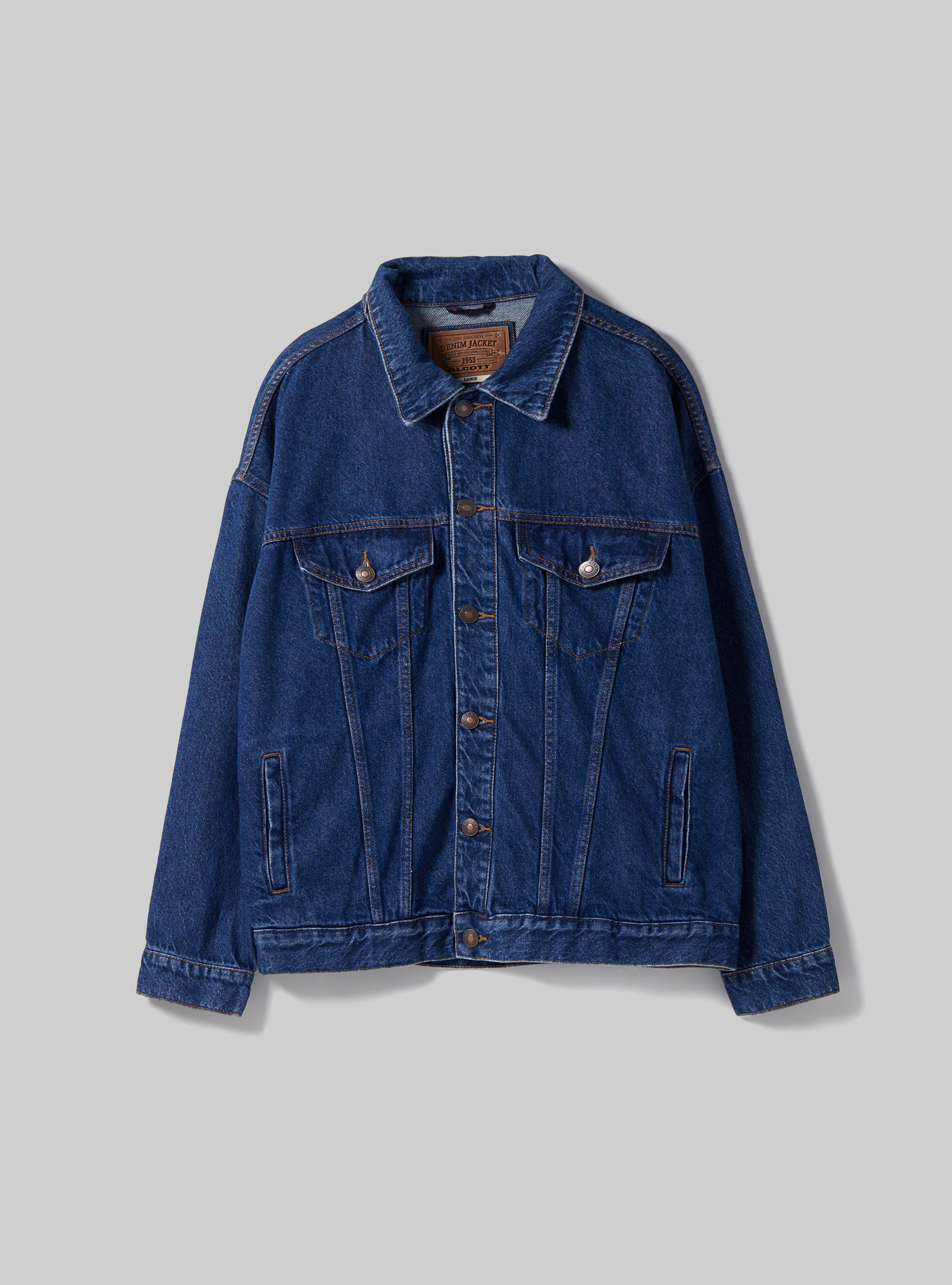 Veste en jean oversize, D001 DEEP BLUE