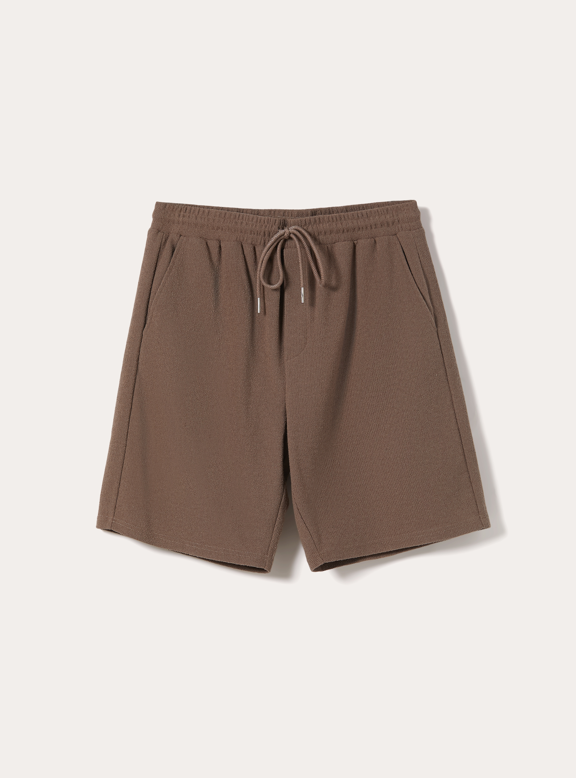 Strukturierte Baumwoll-Bermudas, BR2 BROWN MEDIUM