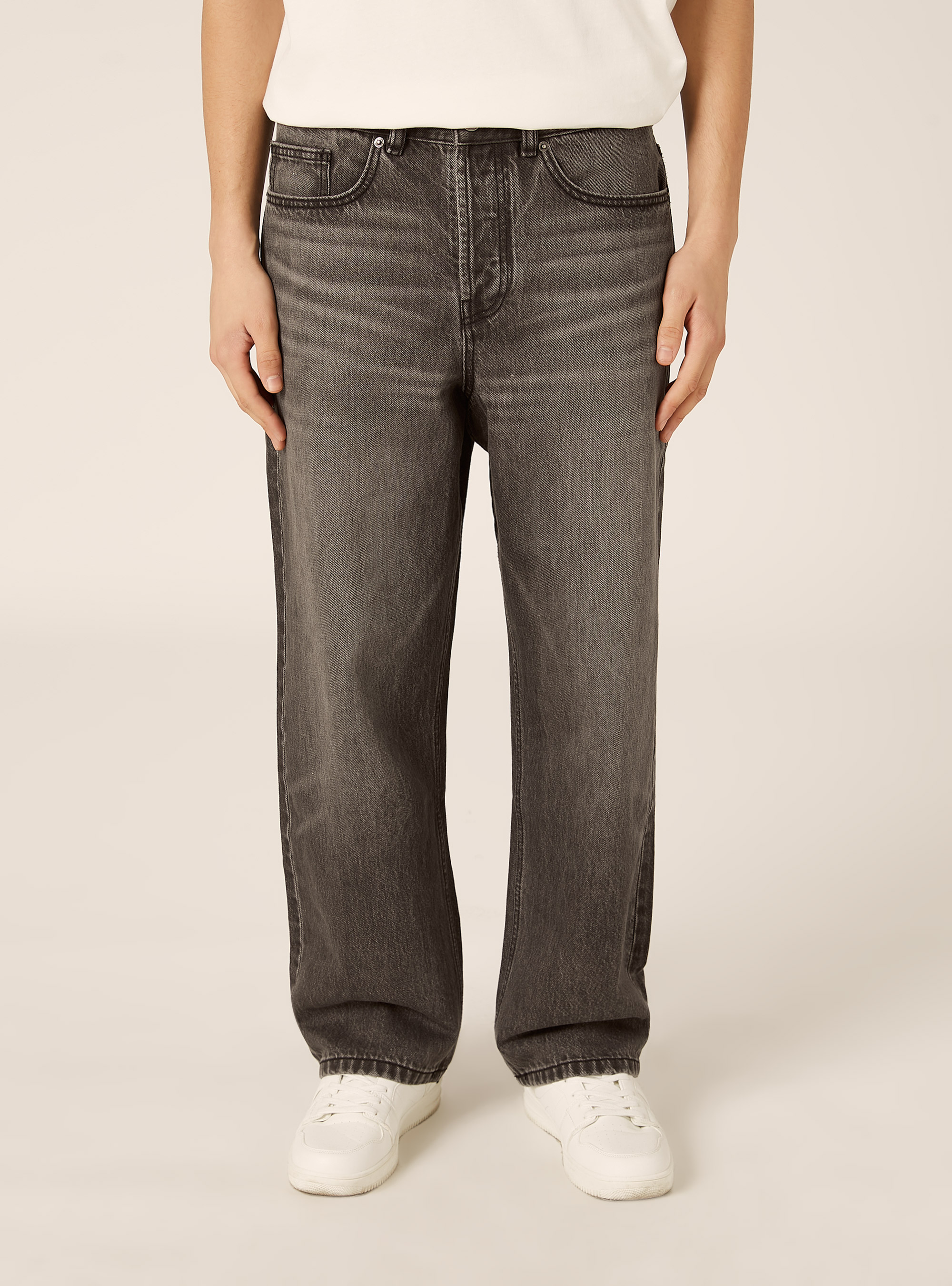 Jeans mit geradem Schnitt, D000 BLACK