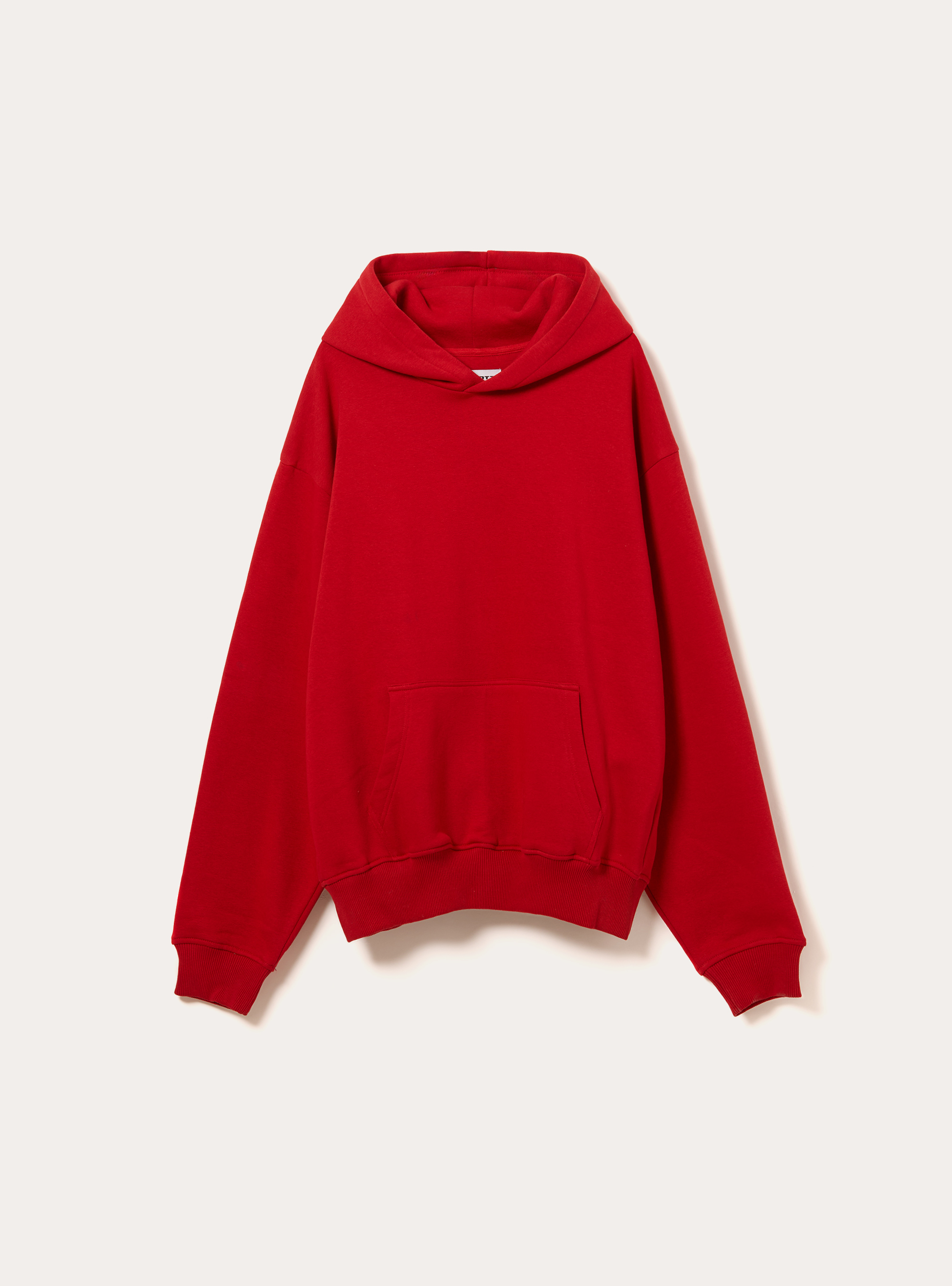 Sweat &agrave; capuche coupe boxy, RD2 RED MEDIUM
