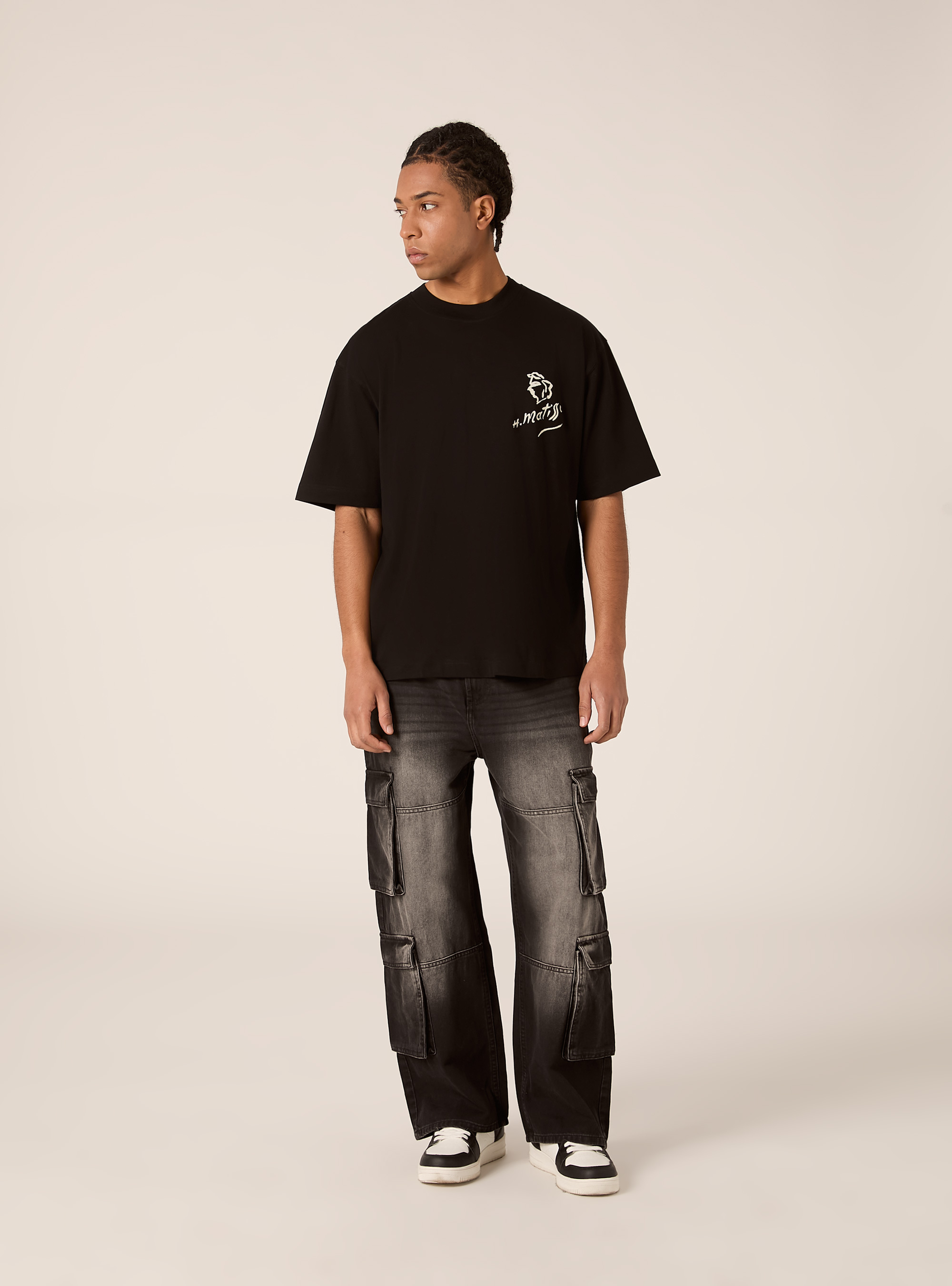 Camiseta de corte recto Henri Matisse / Alcott, BK1 BLACK