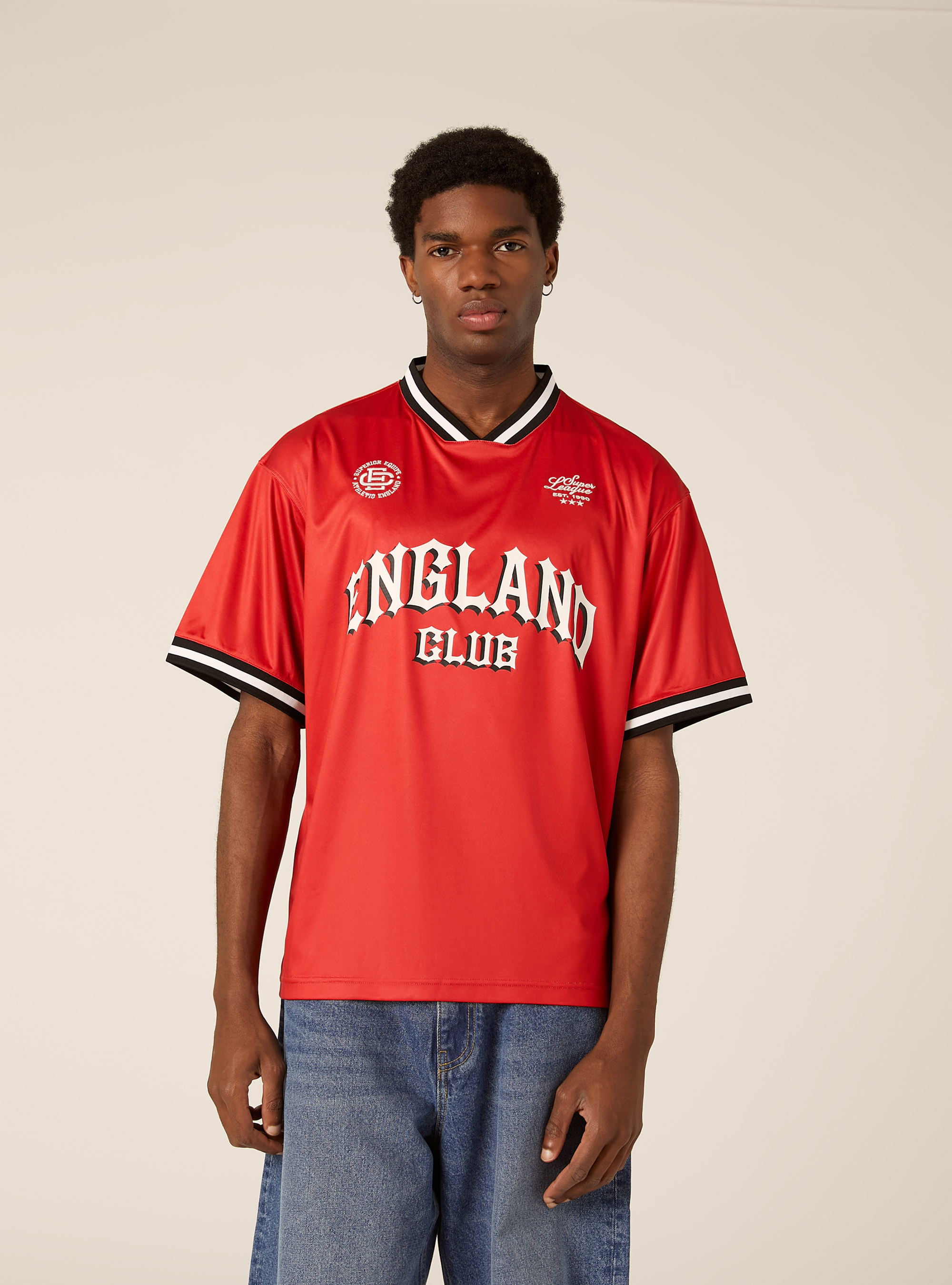Blokecore Technical Lightweight Football Jersey, RD2 RED MEDIUM