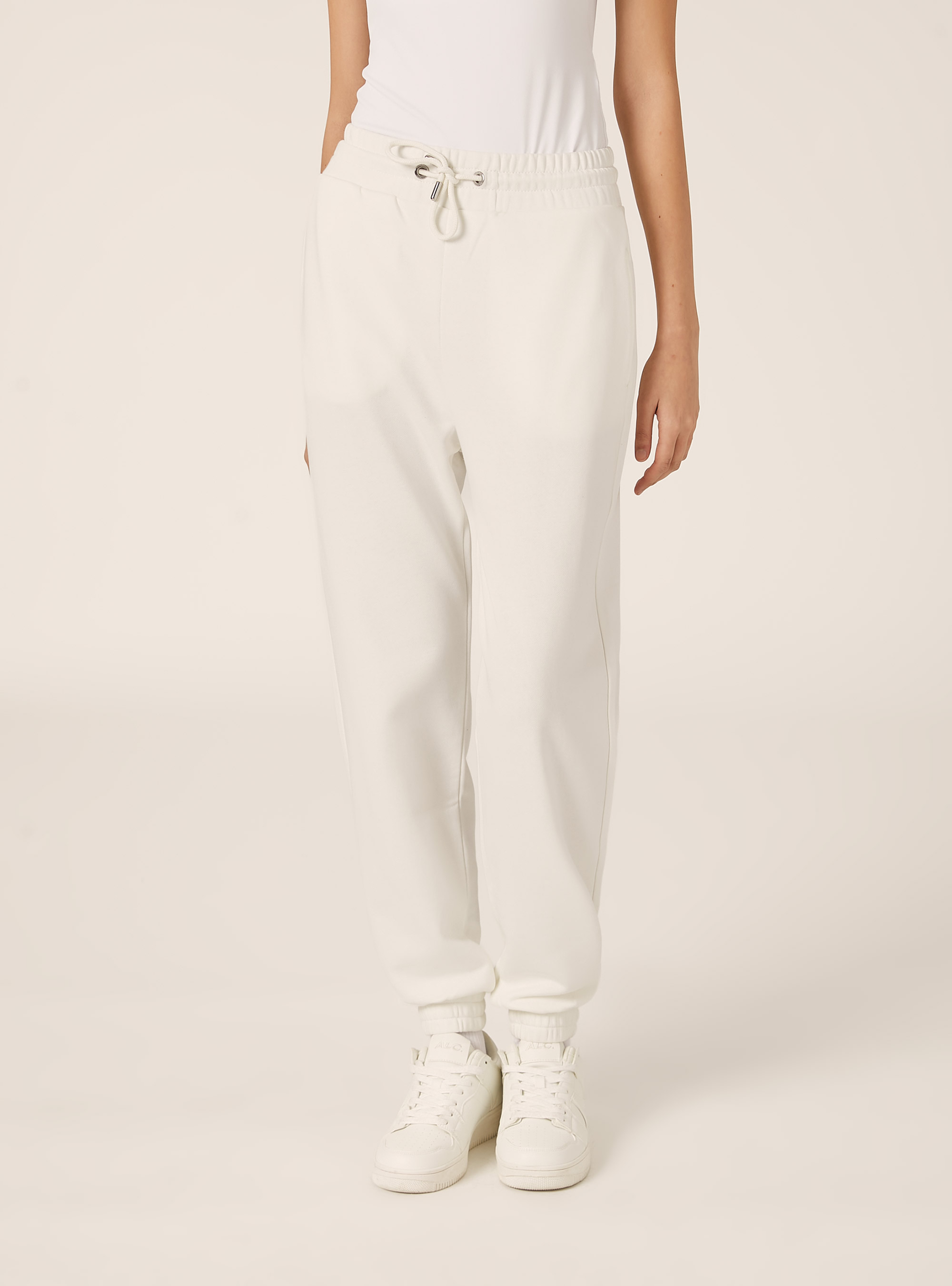 Pantalon jogger en molleton, WH1 OFF WHITE