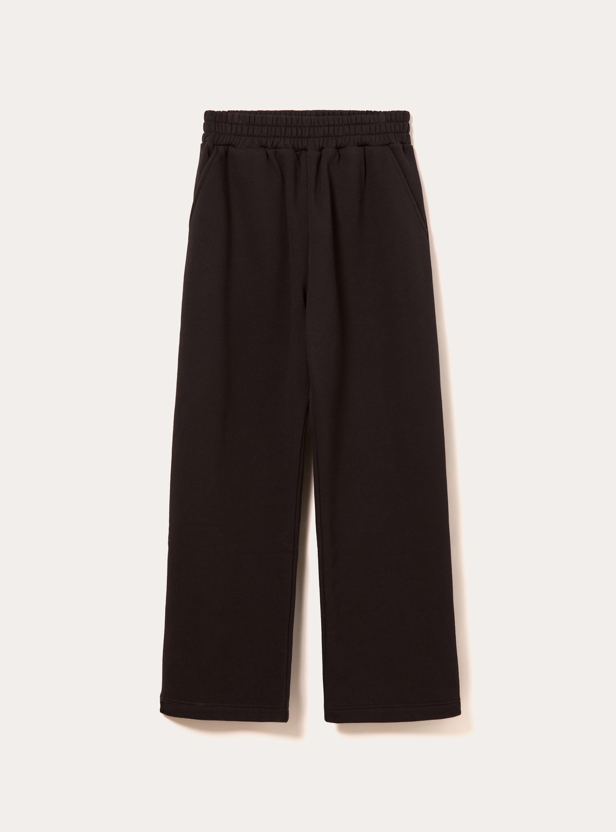 Pantalon ample en molleton, BK1 BLACK